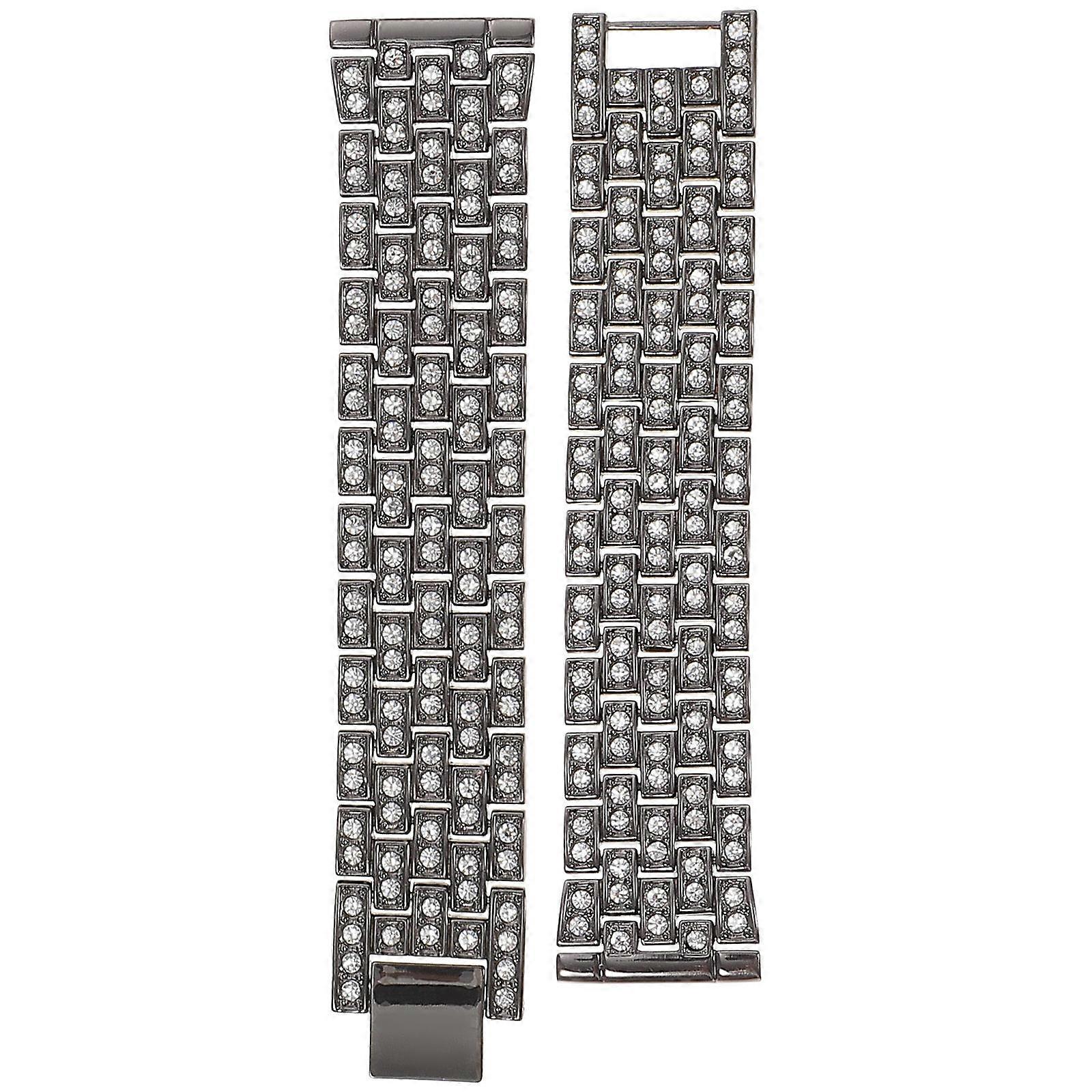 Black Alloy and Resin Watch Band Compatible for Samsung Watch 4/5 Comfortable and Durable for Daily Use