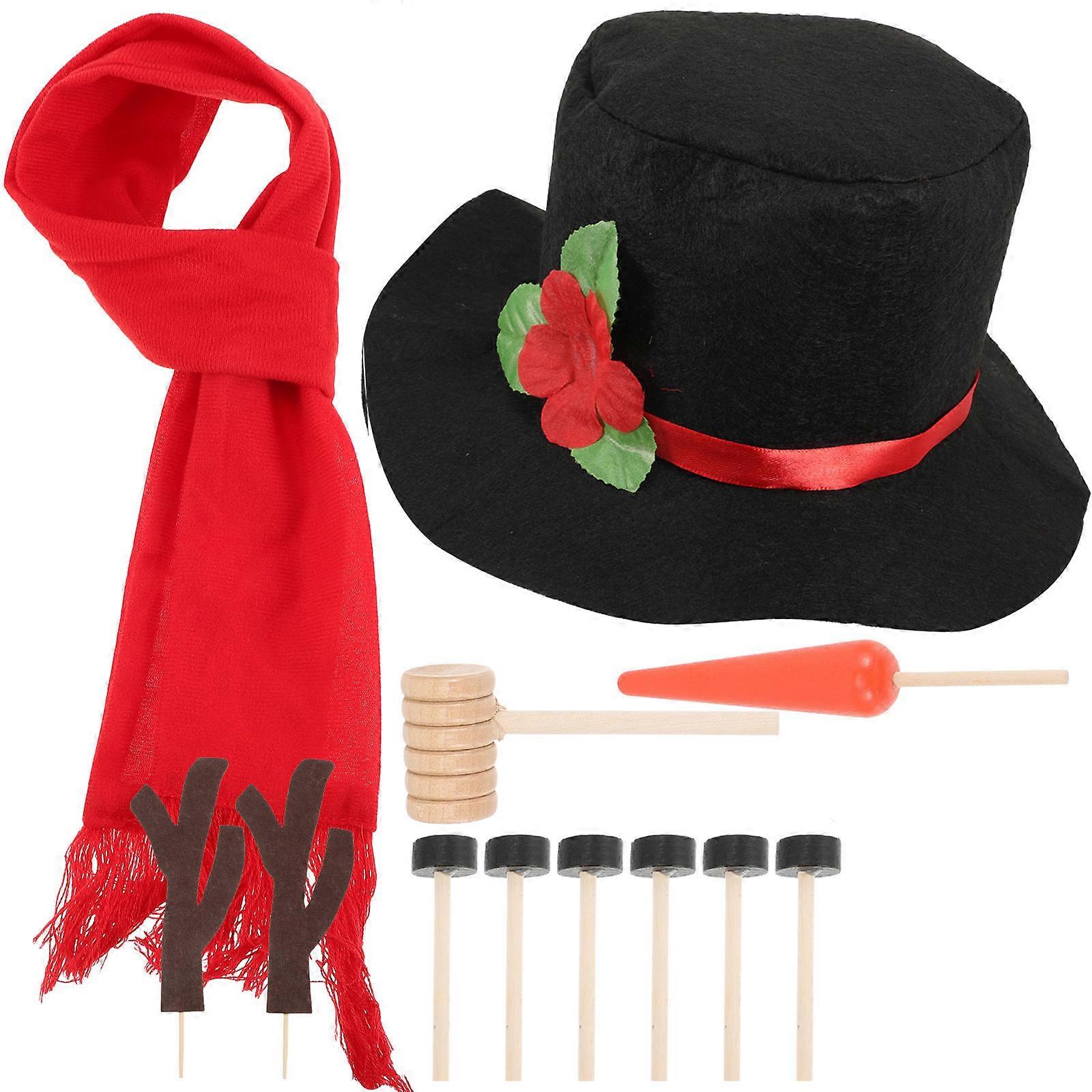 Creative Snowman Costume Supplies, DIY Dressing Props, Ideal for Winter Fun