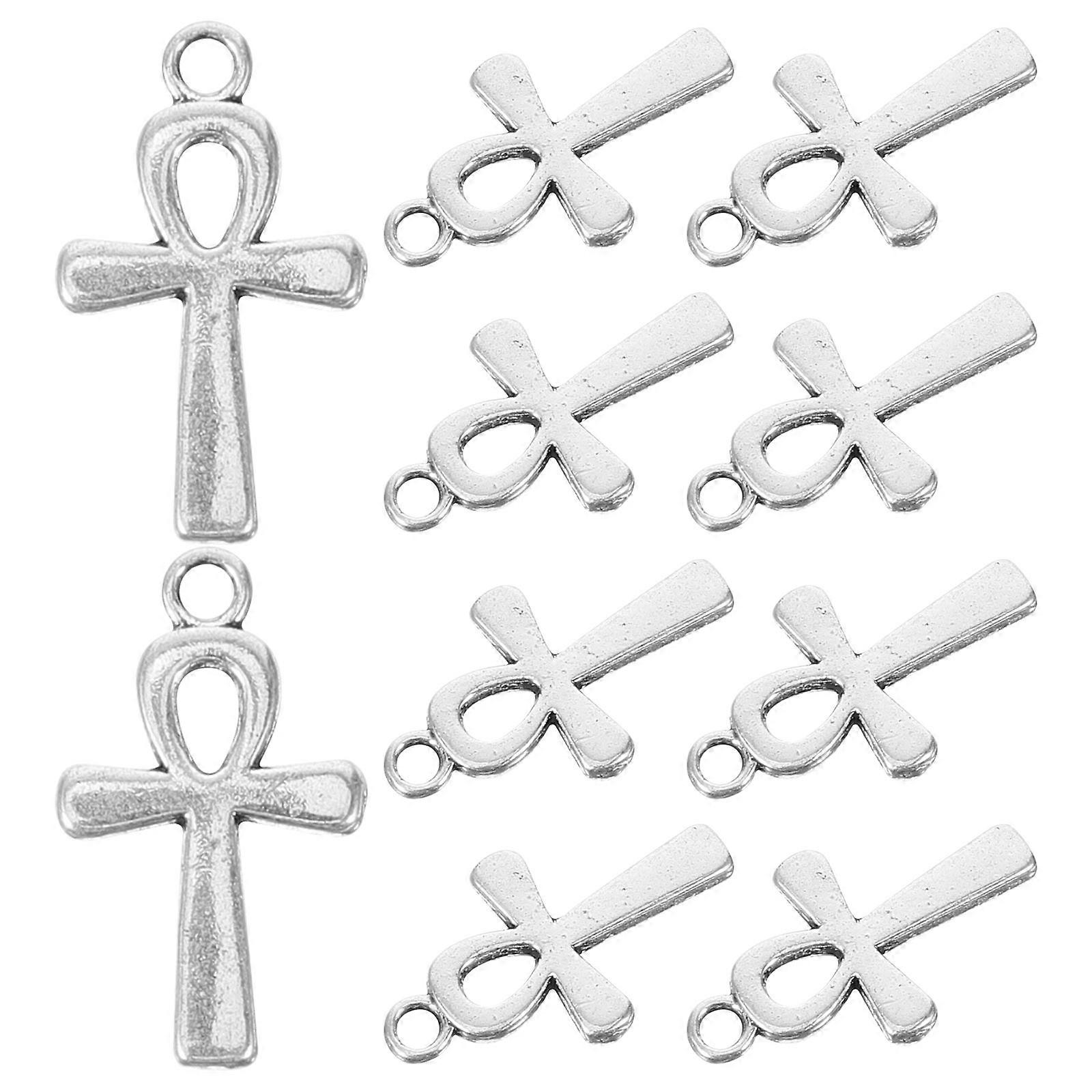 Handmade Jewelry Components, Hanging Cross Charms for Creative Designs
