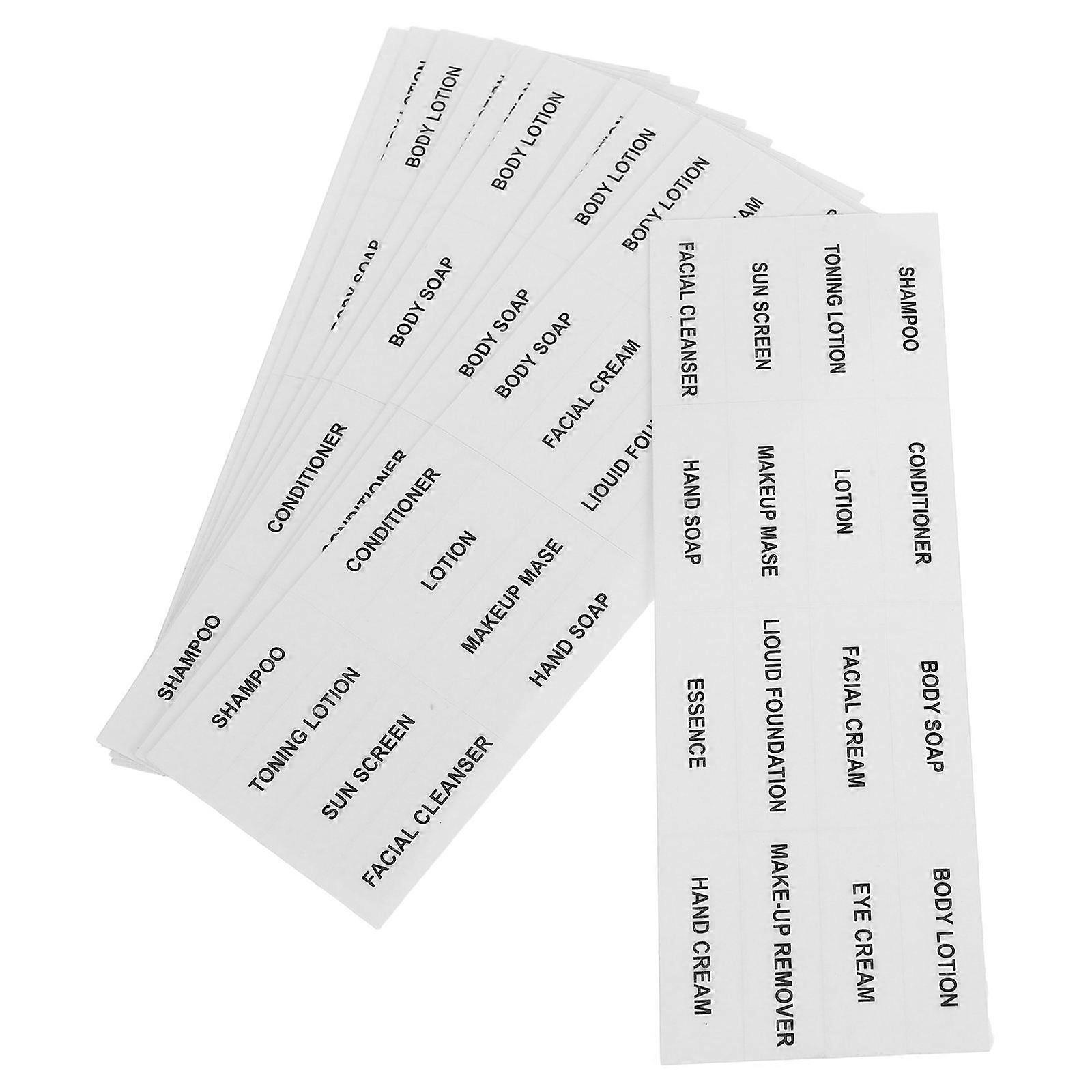 Professional And Sub-bottling Label Stickers For Women Organizing Dressing Table With PVC Material 10Pack