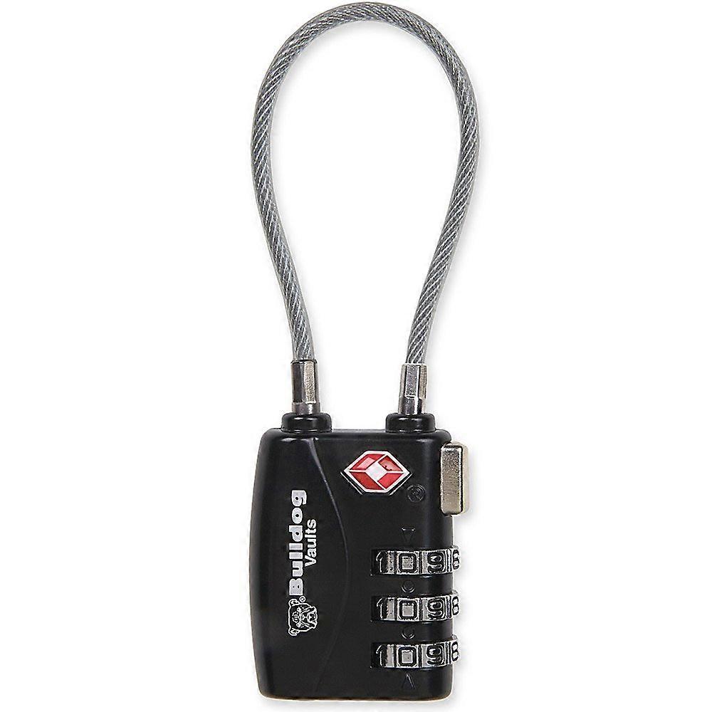TSA Lock with Steel Cable (1Pack)