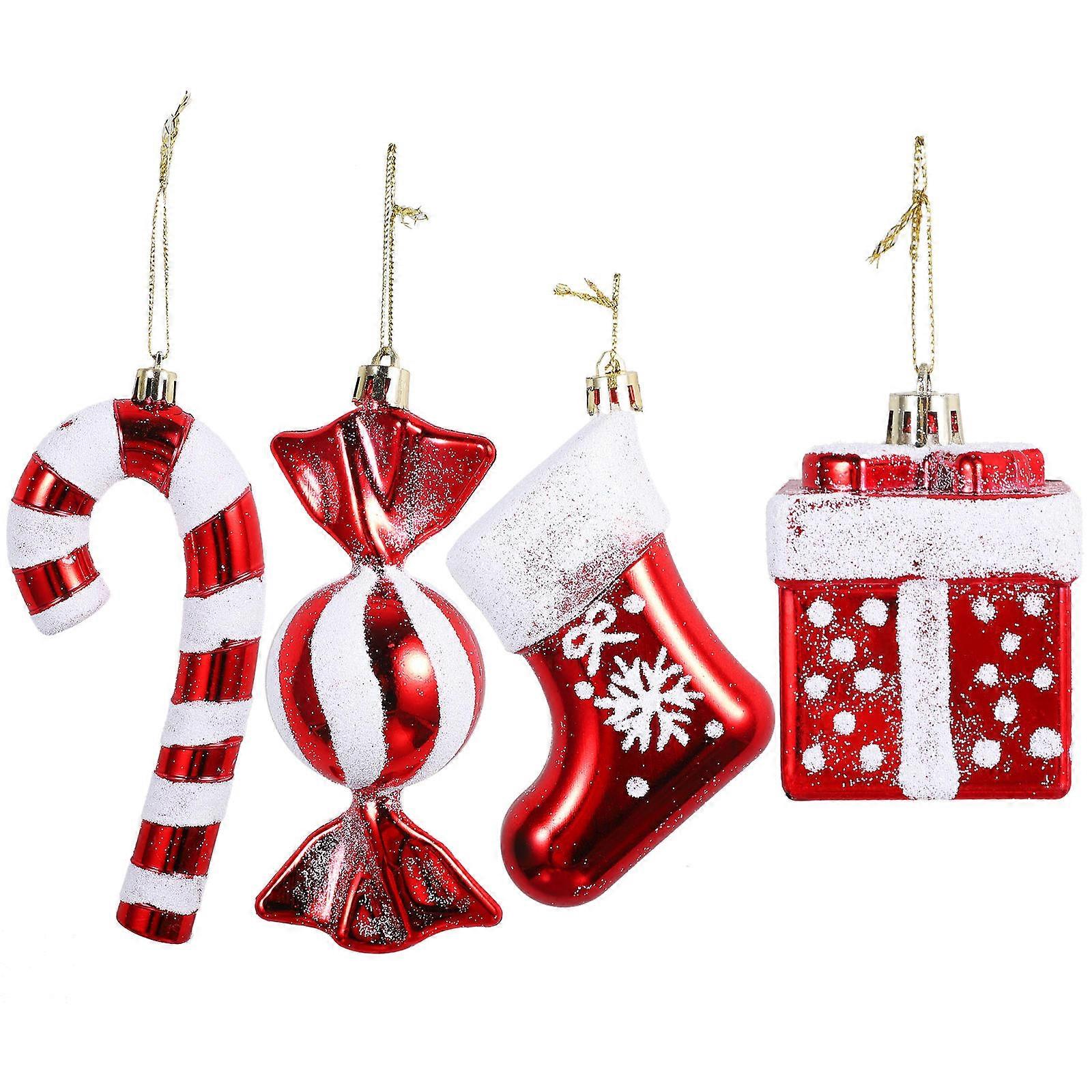 Hanging Decorations 4Pcs Xmas Ornaments Designed For Tree Decoration Offering Versatility In Style And Use