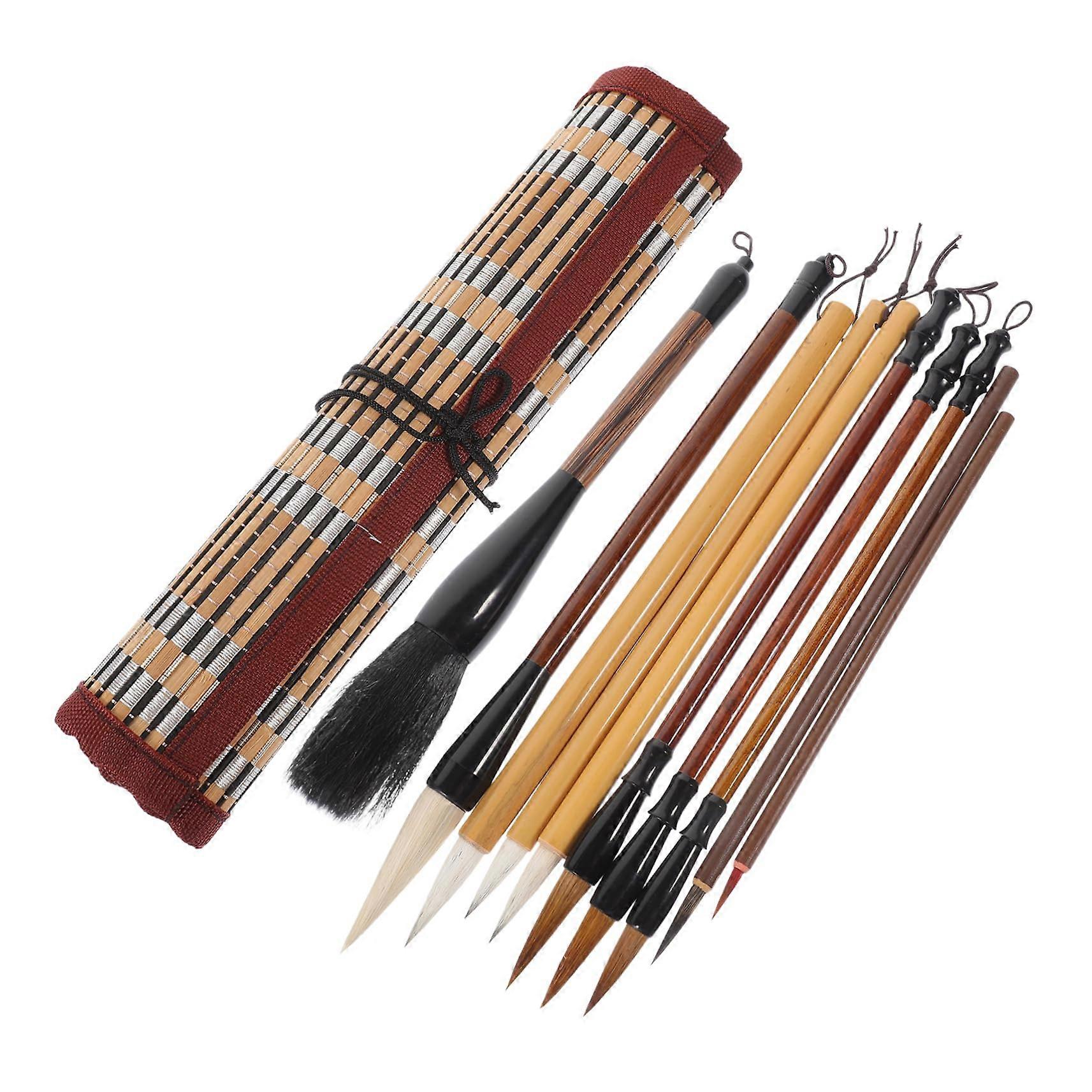 Chinese Calligraphy Brush Set - Traditional Fine Tip Brushes for Writing, Painting, and Drawing - Versatile for Beginners