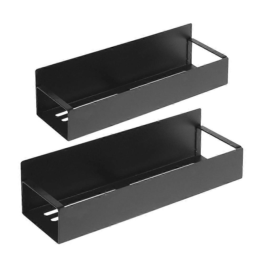 Magnetic Spice Storage Rack 2Pcs Office Desk Use Rectangular Magnetic Design Efficient Organization