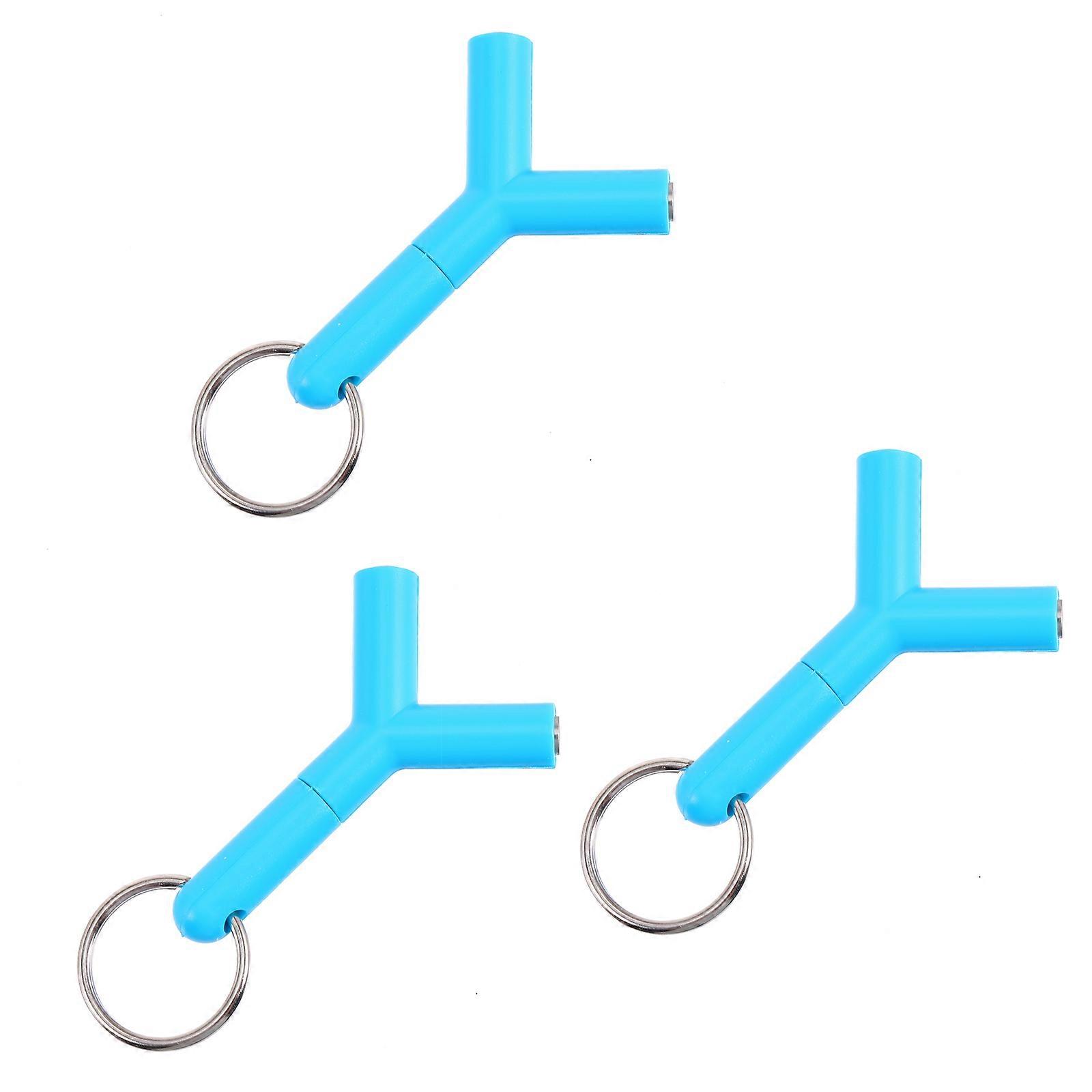 Audio Splitter for Computer Use Lightweight Plastic 3.5mm Headphone Jack 3pcs Pack