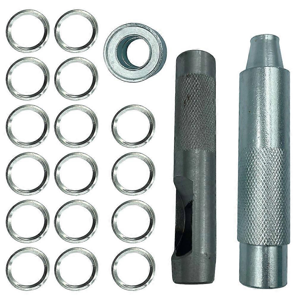 Grommets Eyelets Punch Kit For Handmade Projects And DIY Crafts In Silver Color With Punching Holes Function In 1 Box