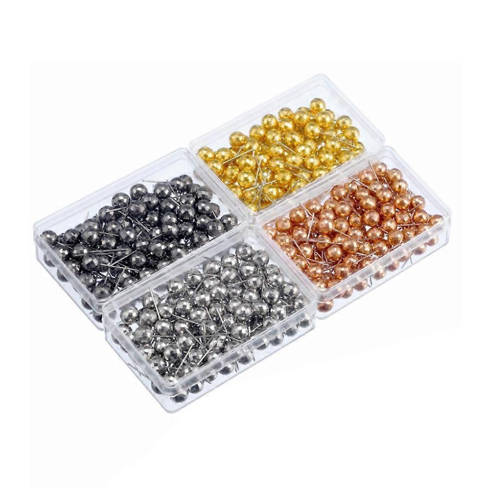 Fishing Gem Pins with Glass Heads Assorted Color for Sewing Projects 4mm