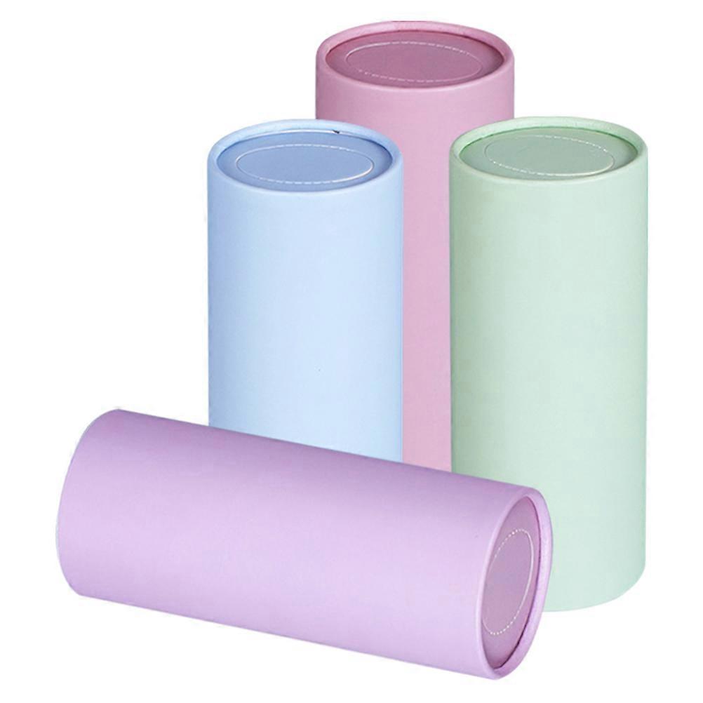 4pcs Car Tissue Holder Cylinder Shaped Reusable Tissue Dispenser Storage Case
