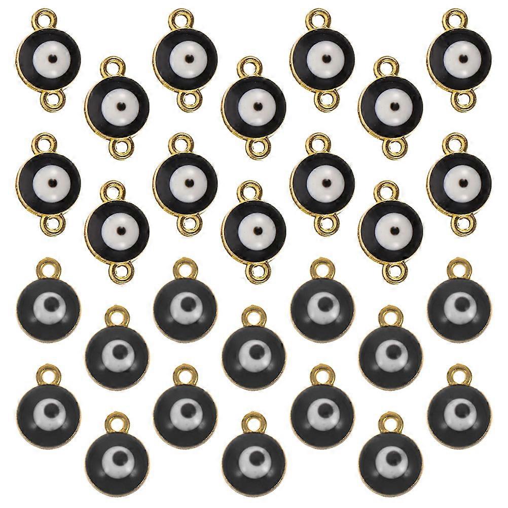 Alloy Charms 40Pcs Evil Eye DIY Jewelry Making Supplies Designed For Jewelry Crafting With Small Size