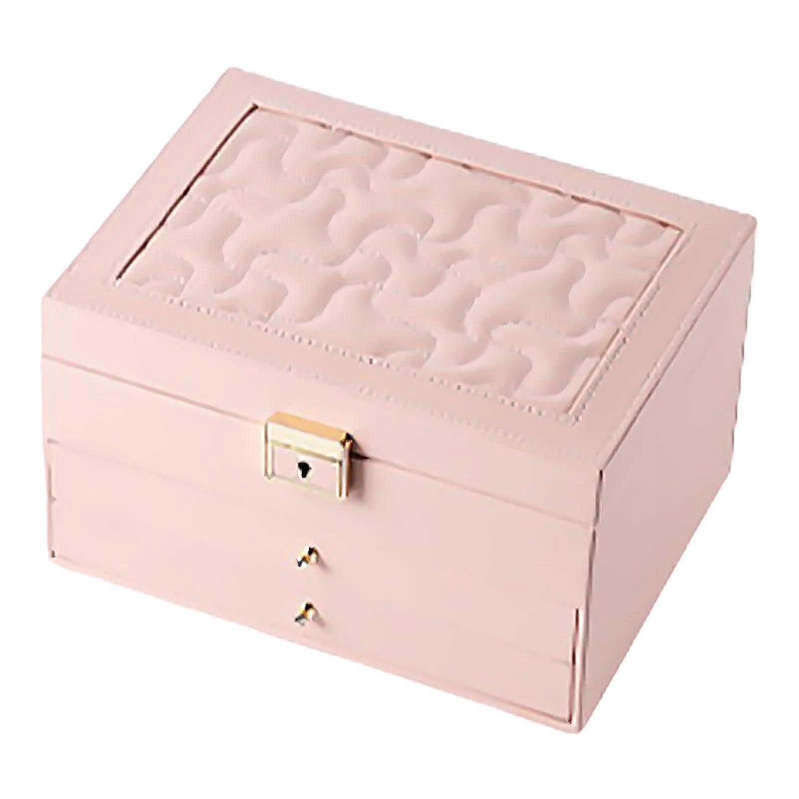Multi-Layer Jewelry Holder in Stable PU Leather, Elegant Jewelry Storage Case with Organizing Dividers and Compact Design