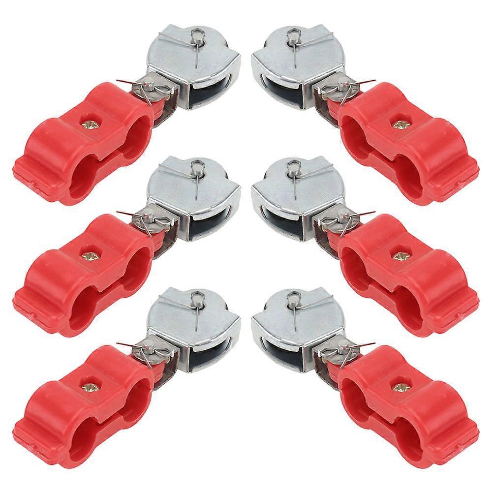 Heavy Duty Pulley 6Pcs Cable Pulley Wheel Swivel Block For Industrial Environments Wire Rope Bearing