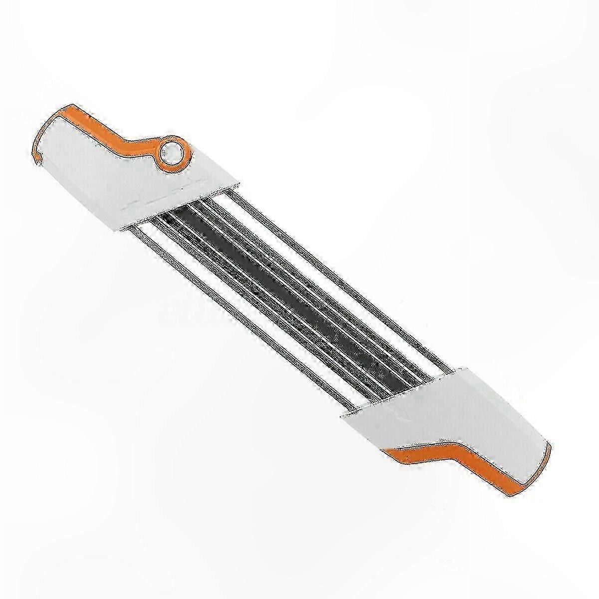 Chainsaw Chain Sharpener Tool, 2-in-1 File Holder for 3/8" Pitch 4.0mm Chains, Durable Metal Design, Replacement Accessory Included