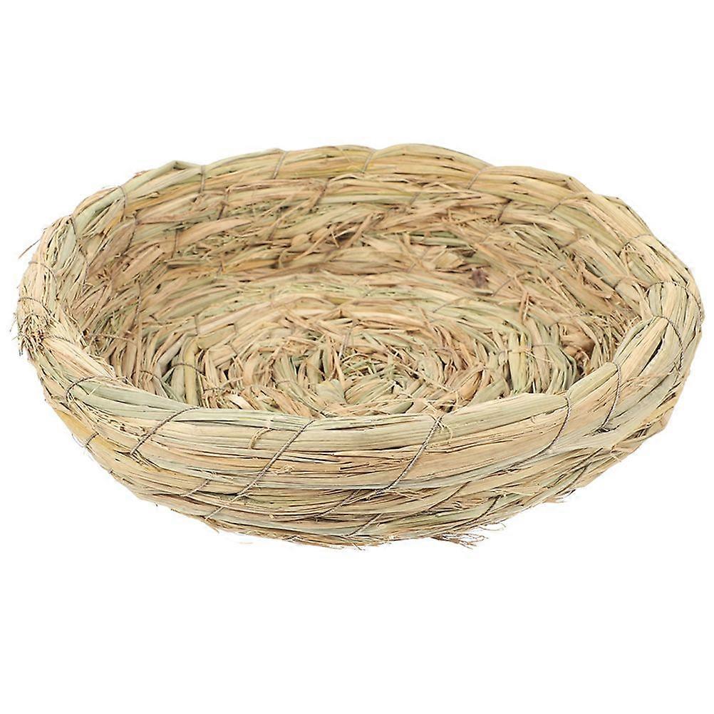 Woven Straw Bird Nest Breeding Nest Hatch House Cage for Dove Pigeon Parrot Rabbits