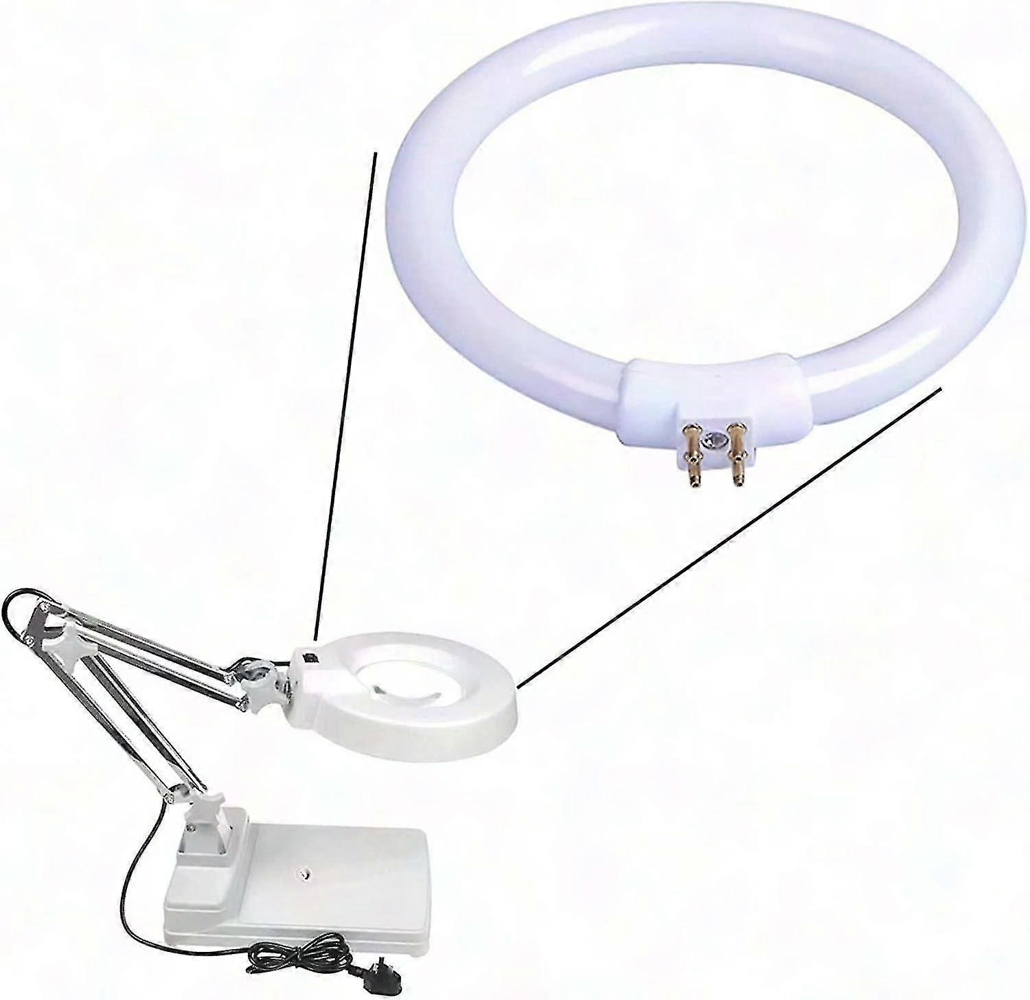 T4 مصباح دائري 11 واط 110-220 فولت 200 لومن دائري فلورسنت ضوء أنبوب حلقة ضوء للمكتب المنزلي