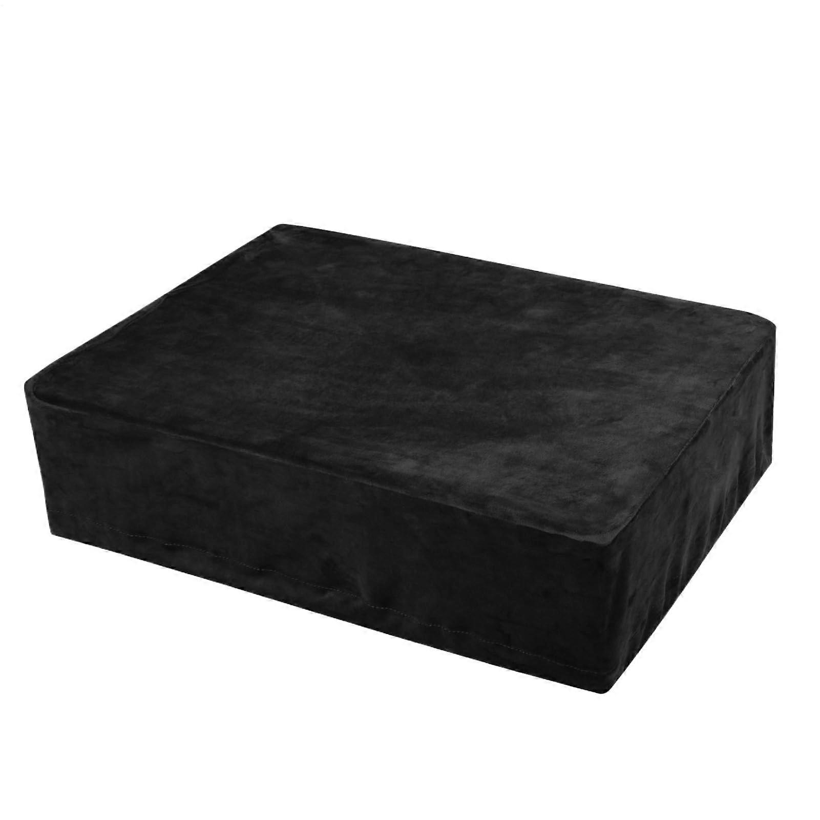 Turntable Dust Cover, Soft Fabric Cover for Record Players, Black, Universal Fit for Home and DJ Studio