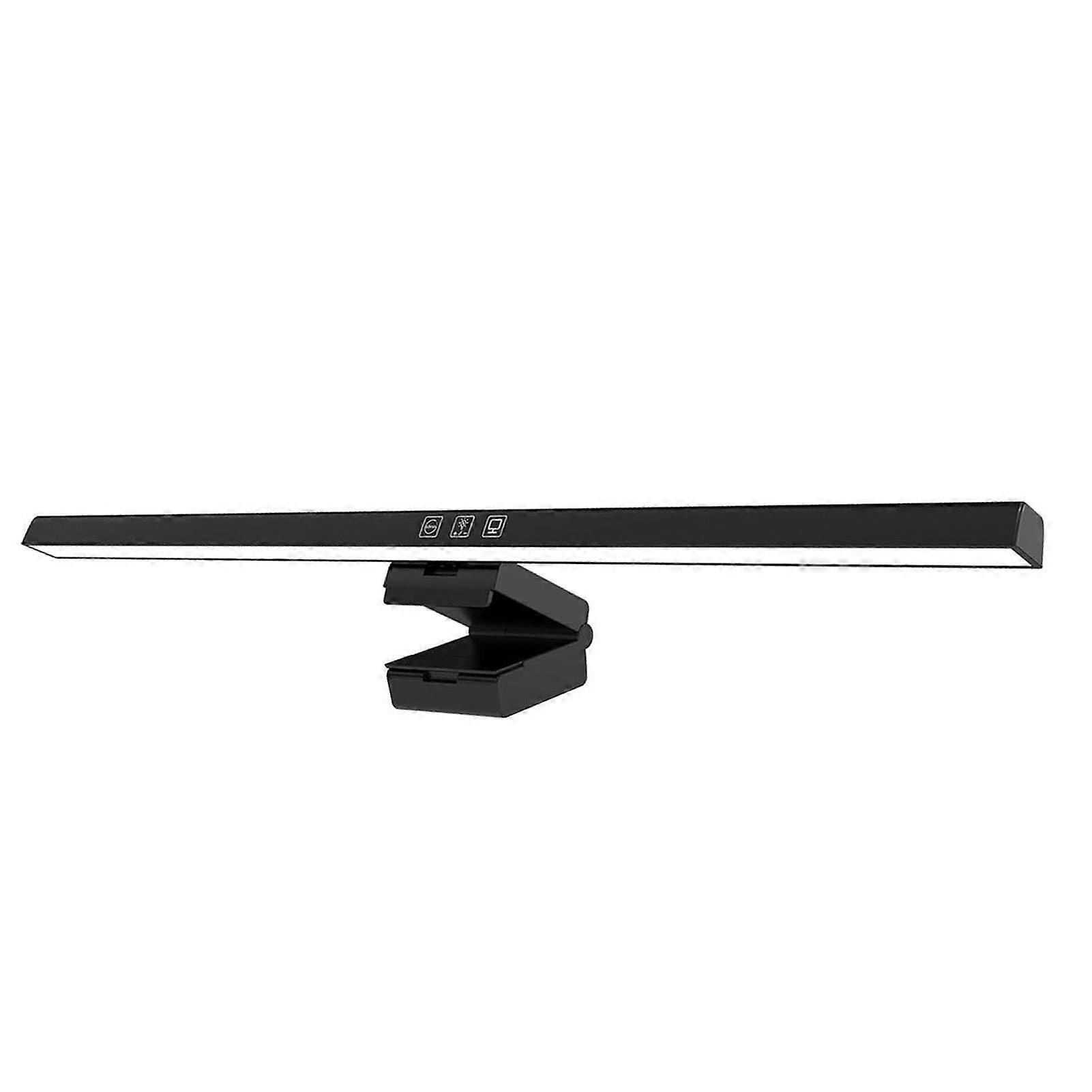 Computerscreen Monitor LED Backlight - Dimmable, Eye Strain Reduction, 3 Color Temperature, Easy Install, Black