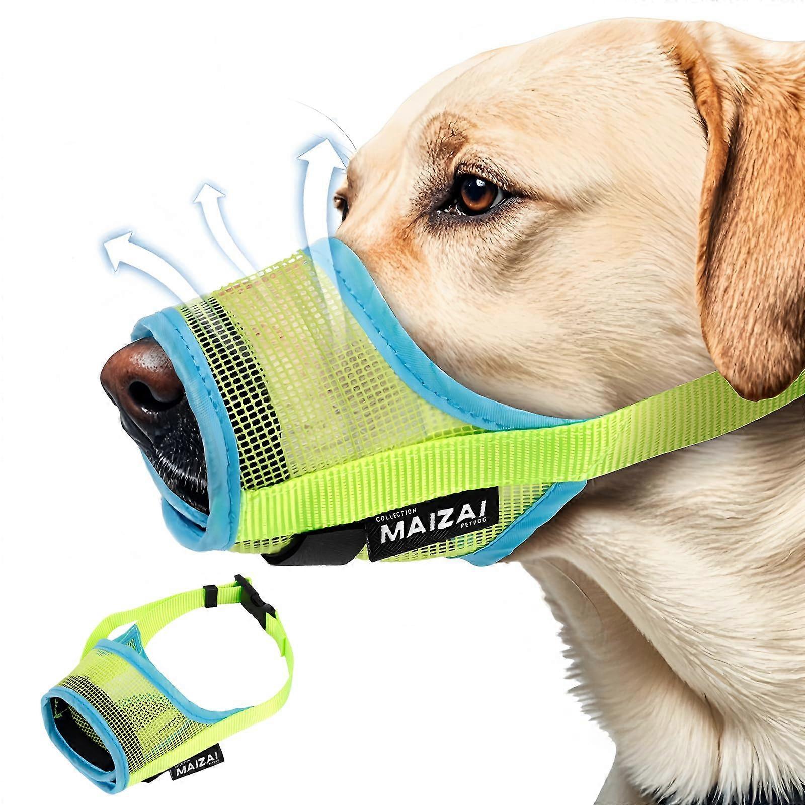 Dog muzzle, breathable pet mask, dog training muzzle with Velcro straps