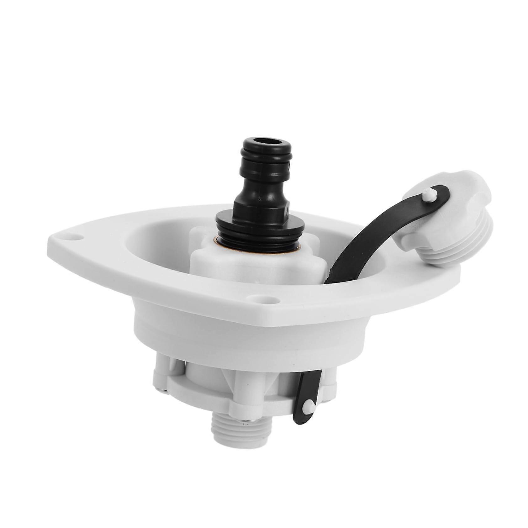 RV Water Inlet Connection Cap 1 Set for Campers and Yachts Multifunctional Rotating Water Fill Design and Quick Connector