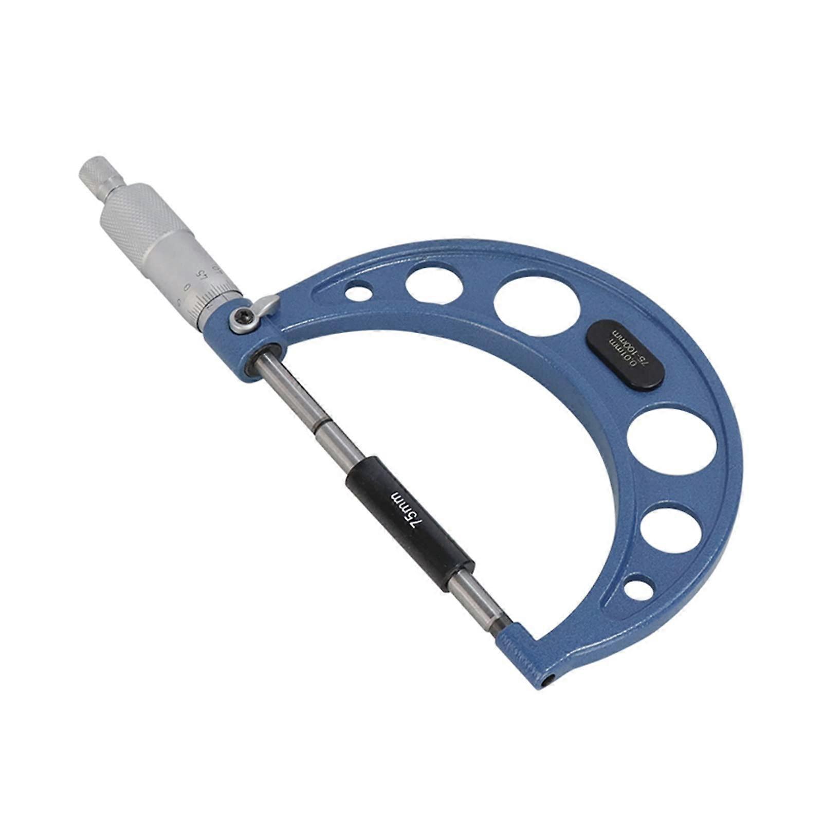 Outside Micrometer 4-Piece Set 0-25/50/75/100 Mm Bearing Steel 0.01 Mm Accuracy Outside Diameter Measuring Tool