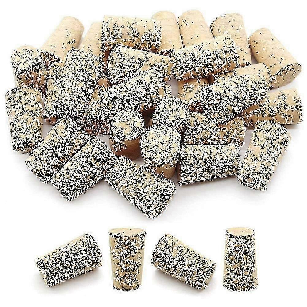 Set of 100 Reusable Tapered Wooden Wine Corks for Bottle Sealing and Storage
