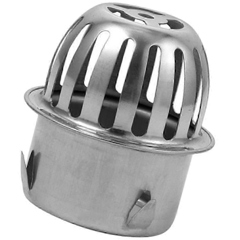 Takrennebeskyttelse i rustfritt stål - 8,5x8,3x8,3cm metallnettfilter for utendørs takrennebeskyttelse (2 stk)