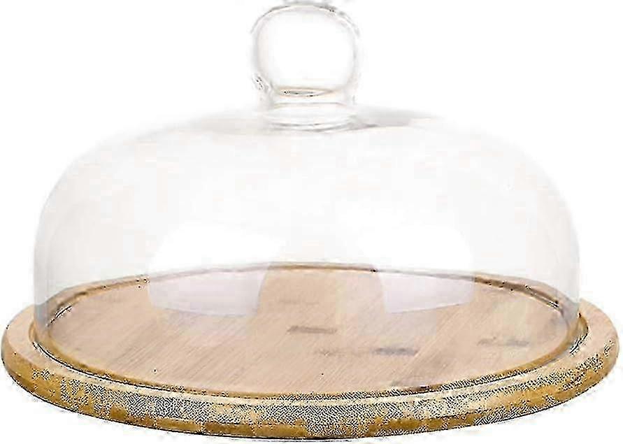 Elegante espositore per torte in vetro con copertura trasparente, robusta vetrina trasparente per dessert per freschezza e presentazione creativa