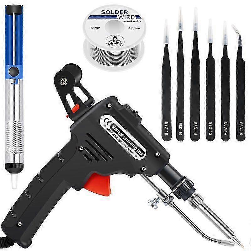60w Internal External Heated Soldering Iron Set Heating Automatically Send Tin Welding Repair Tools