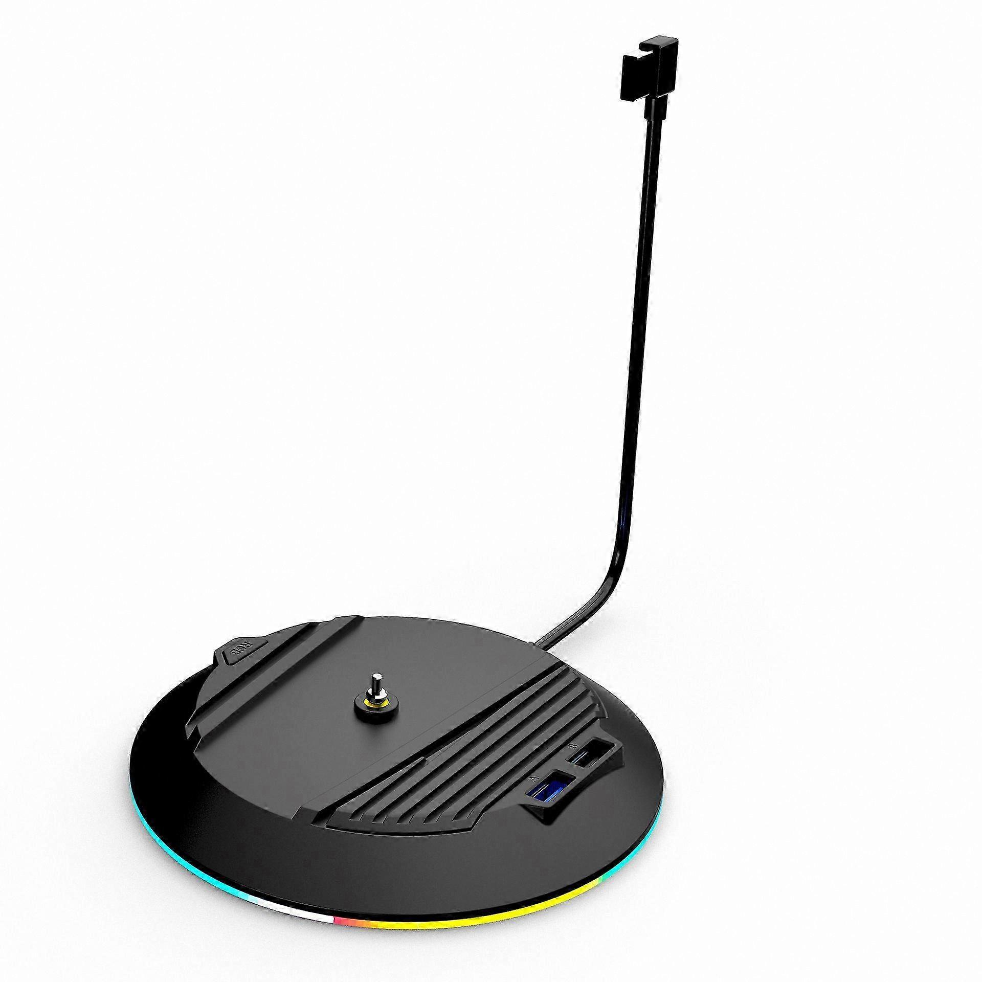 PS5 Slim Vertical Stand with RGB Lighting and USB Ports for Disc & Digital Models