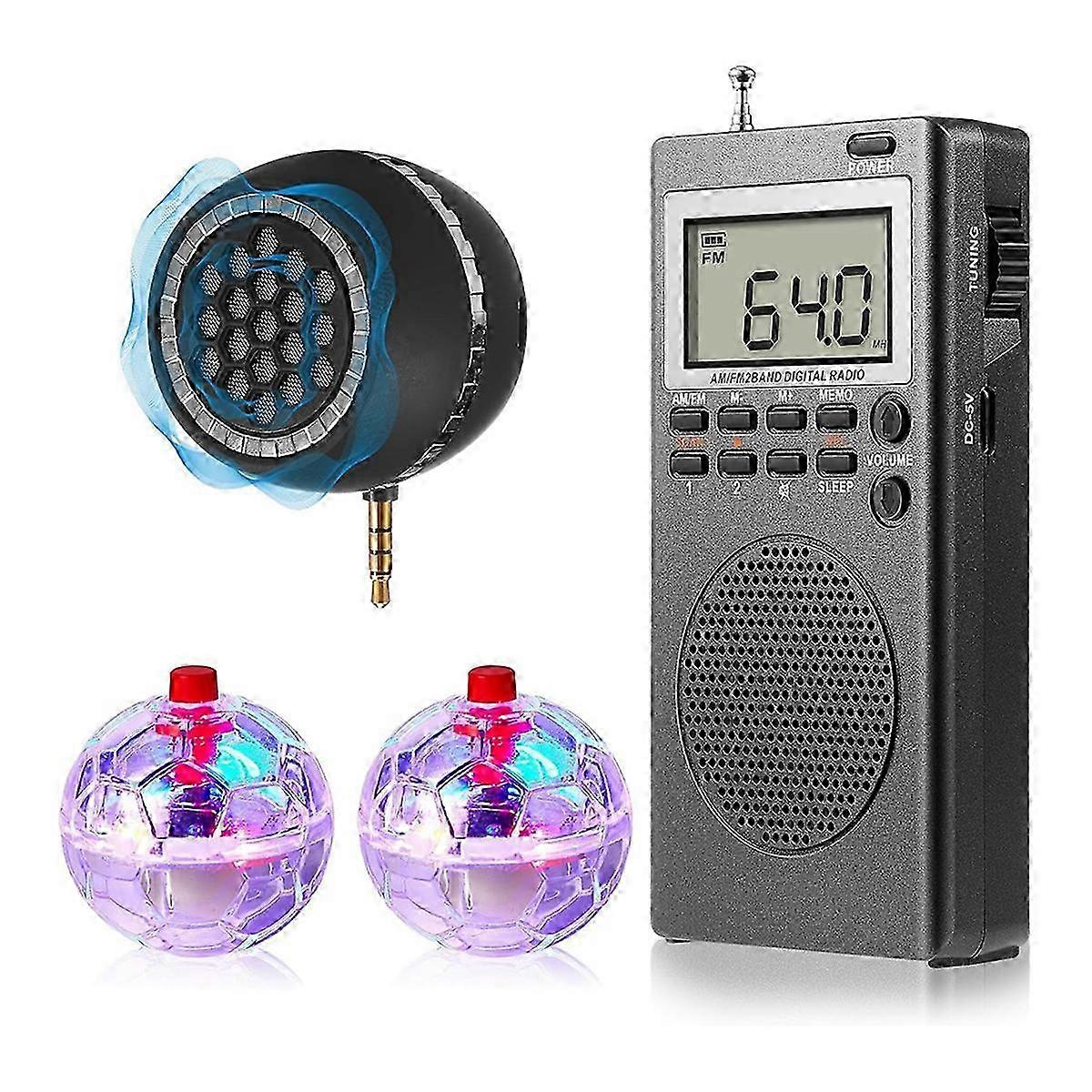 4 قطع طقم معدات صندوق الروح مع 2 كرات قط LED و 1 مكبر صوت صندوق الروح للتحقيقات الخارقة