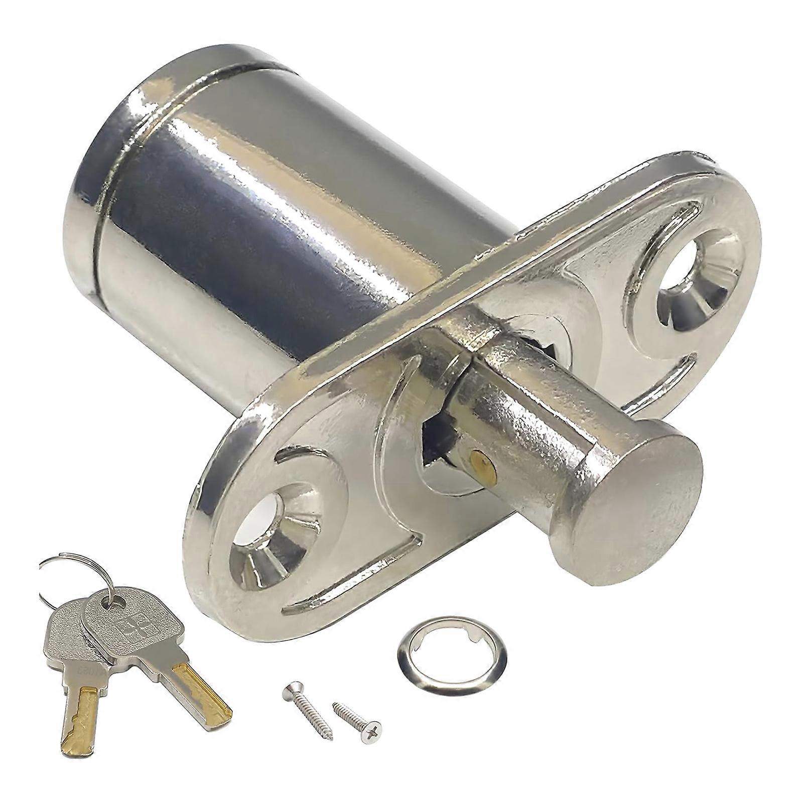 Stainless Steel Cabinet Lock High Security Sliding Door Lock Cylinder for Sliding Door Cabinet Drawer Applications Multicolor