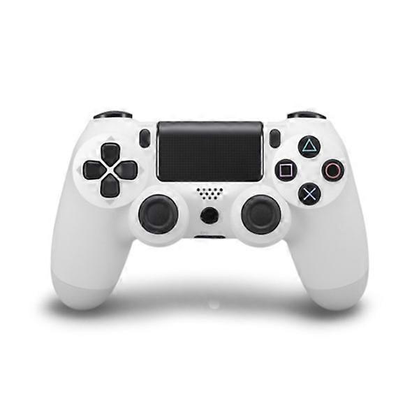 White 4.0 PS4 Wireless Gamepad with Light Bluetooth Wireless PS4 Wireless Vibration 3 Gamepad with Light Bar