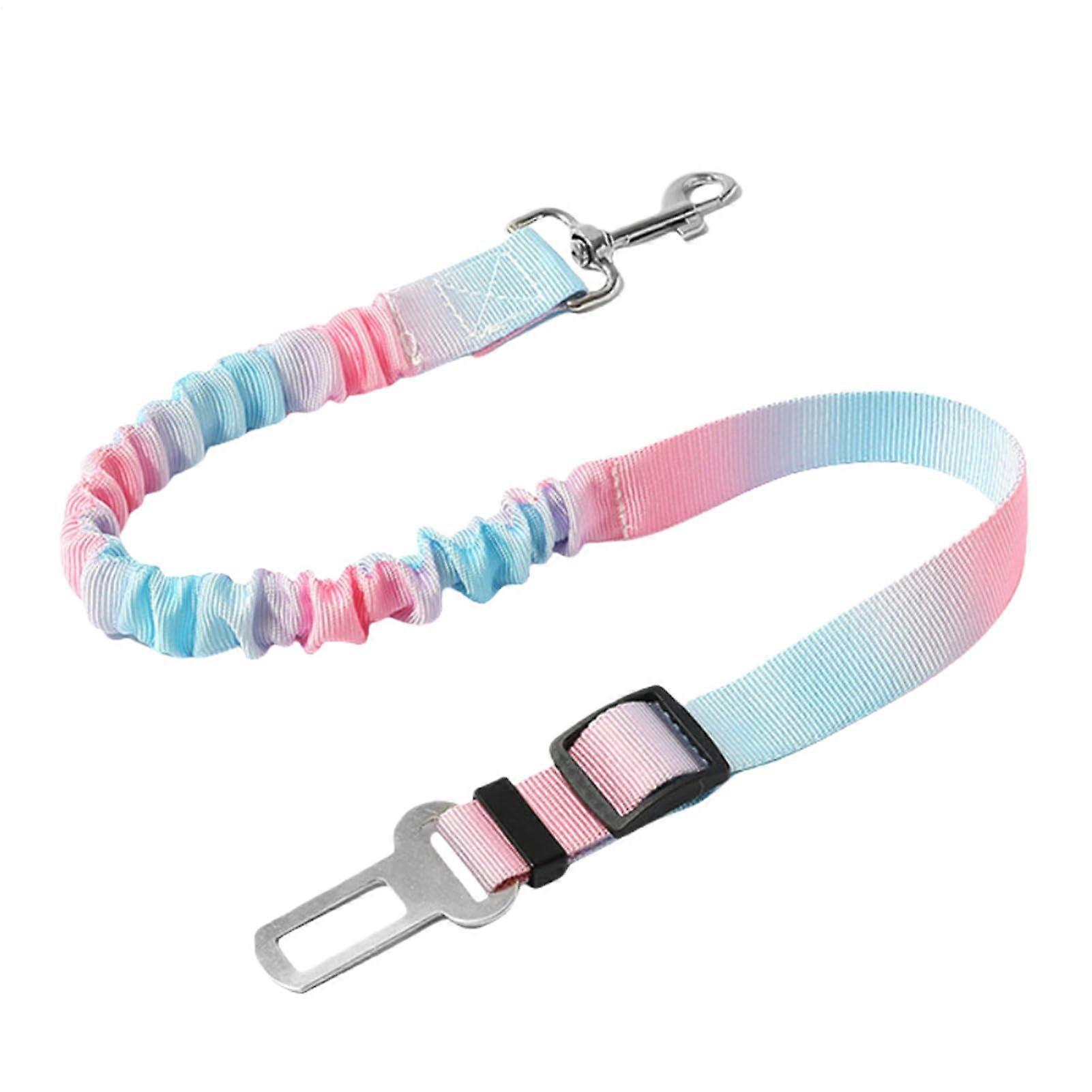 Dog Seat Belt Nylon Car Seat Belt For Dogs Adjustable Elastic Buffer Shockproof Harness Sizes S M L Style A