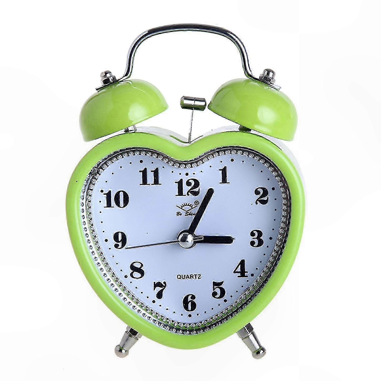 Silent Heart-Shaped Night Light with Alarm Function for Kids Room Decor