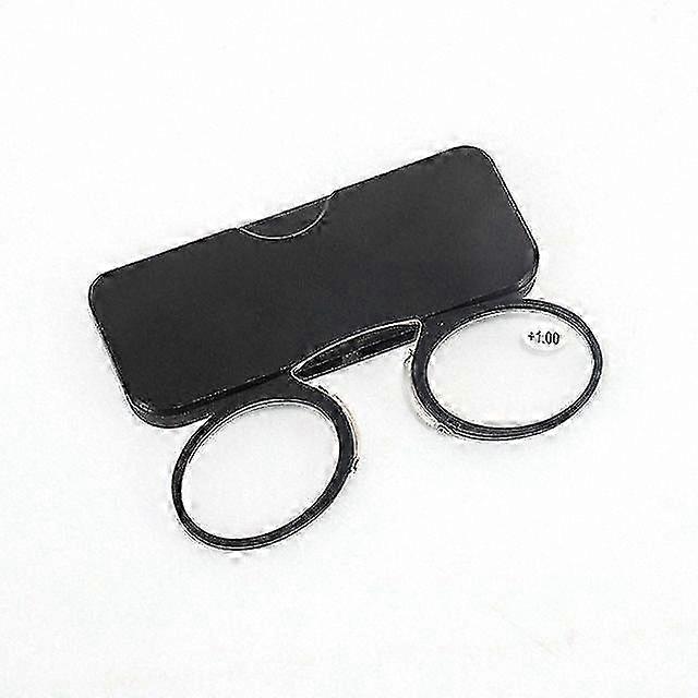Compact Clip-On Reading Glasses for Men and Women, Lightweight Frameless Magnification Eyewear in 1.0, 1.5, 2.0, 2.5, 3.0, 3.5 Strengths