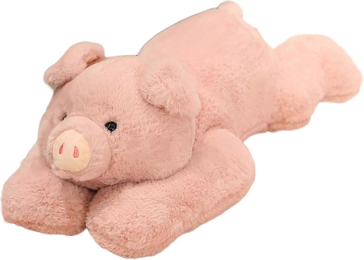 SSRGV Weighted Stuffed Animals for Anxiety, 19.7in 3.3lbs Weighted Pig Stuffed Animal Toy Cute Pink Pig Plush Pillow for Adults Boys Girls