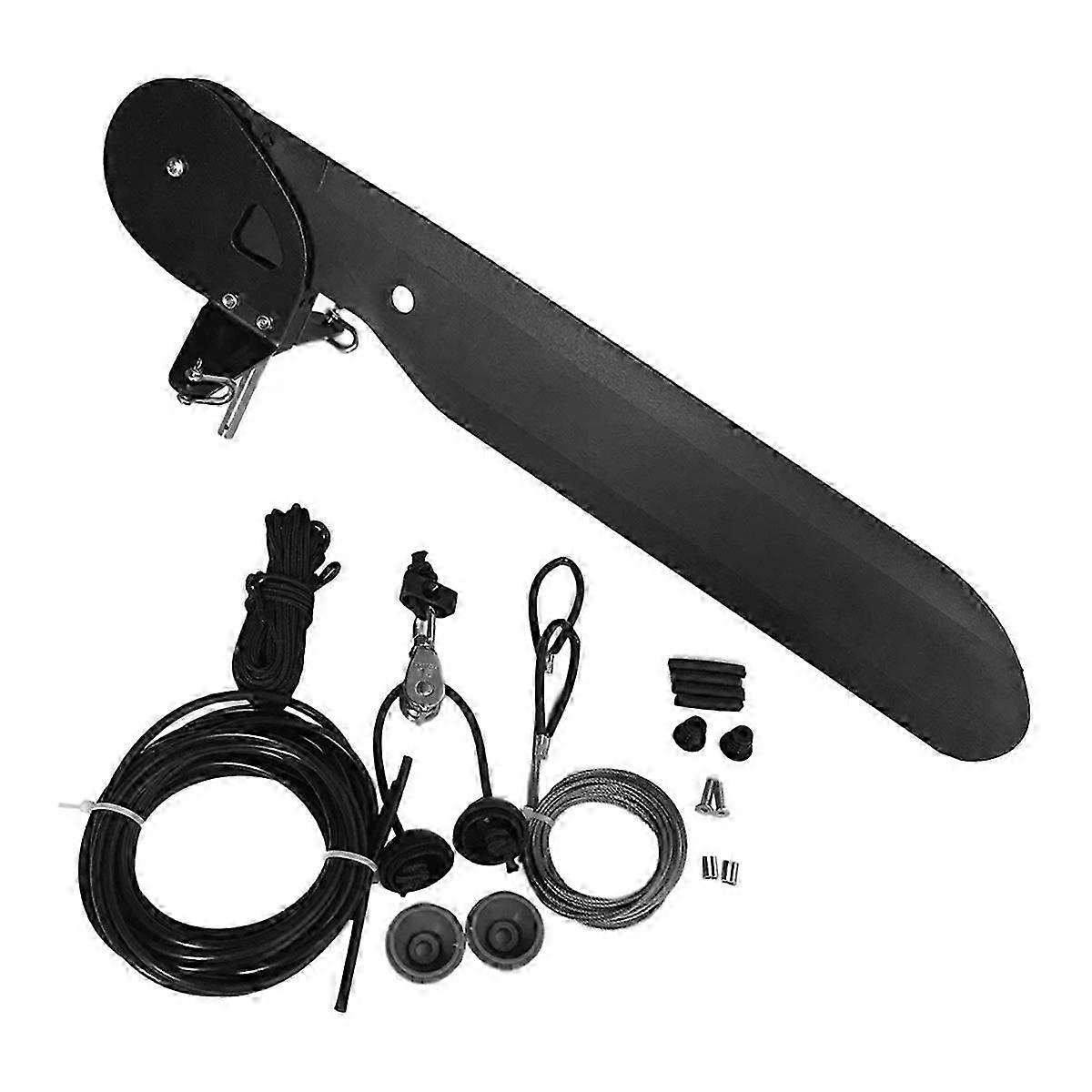 kayak rudder set for stern steering control