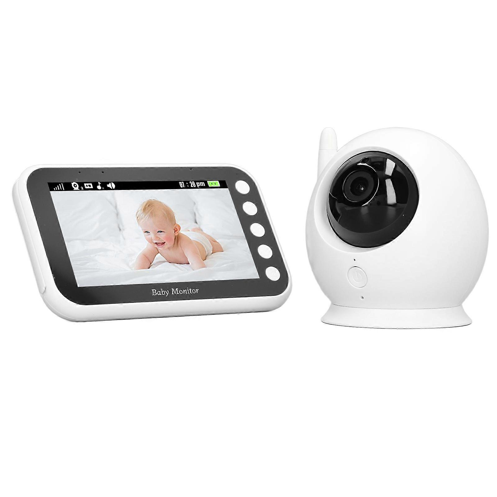Baby Monitor 360° Rotation 4.3" LCD 2000mAh UK Plug Night Vision