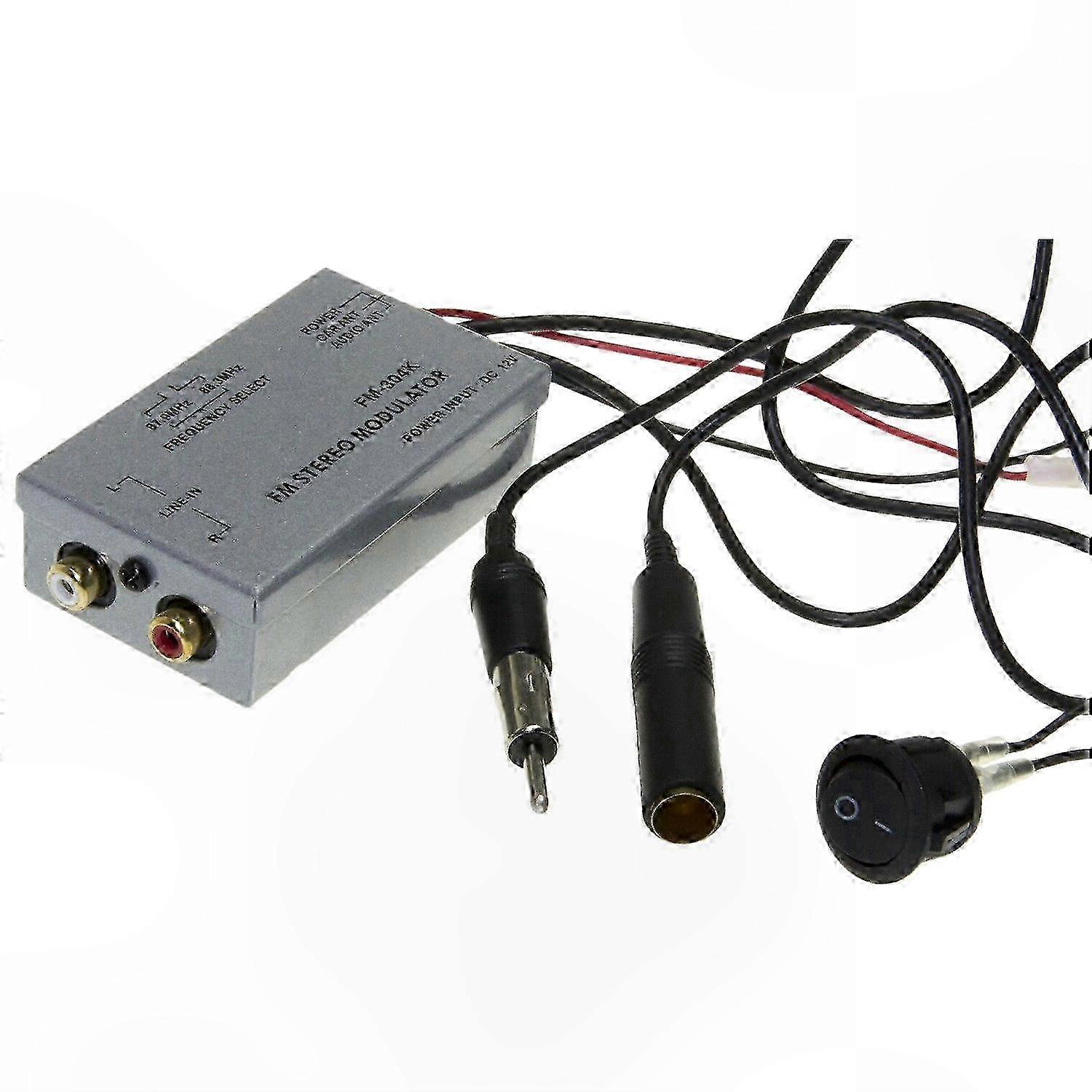 Universal FM Modulator Car Stereo with MP3 Player and AUX Input Adapter Antenna