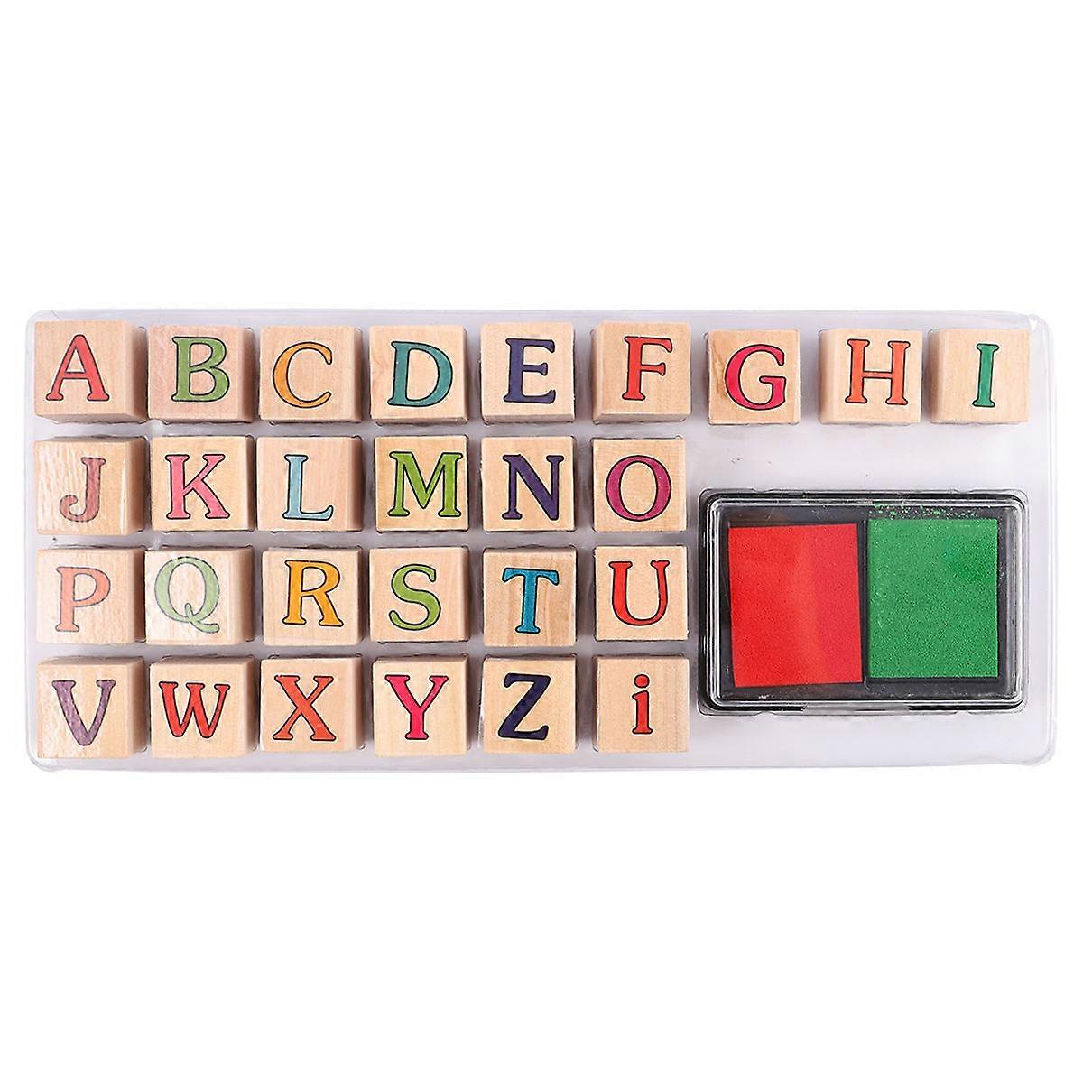 Assorted Color Letter Shape Stamps Set for Kids Playing and Learning Perfect Gift 1 Set