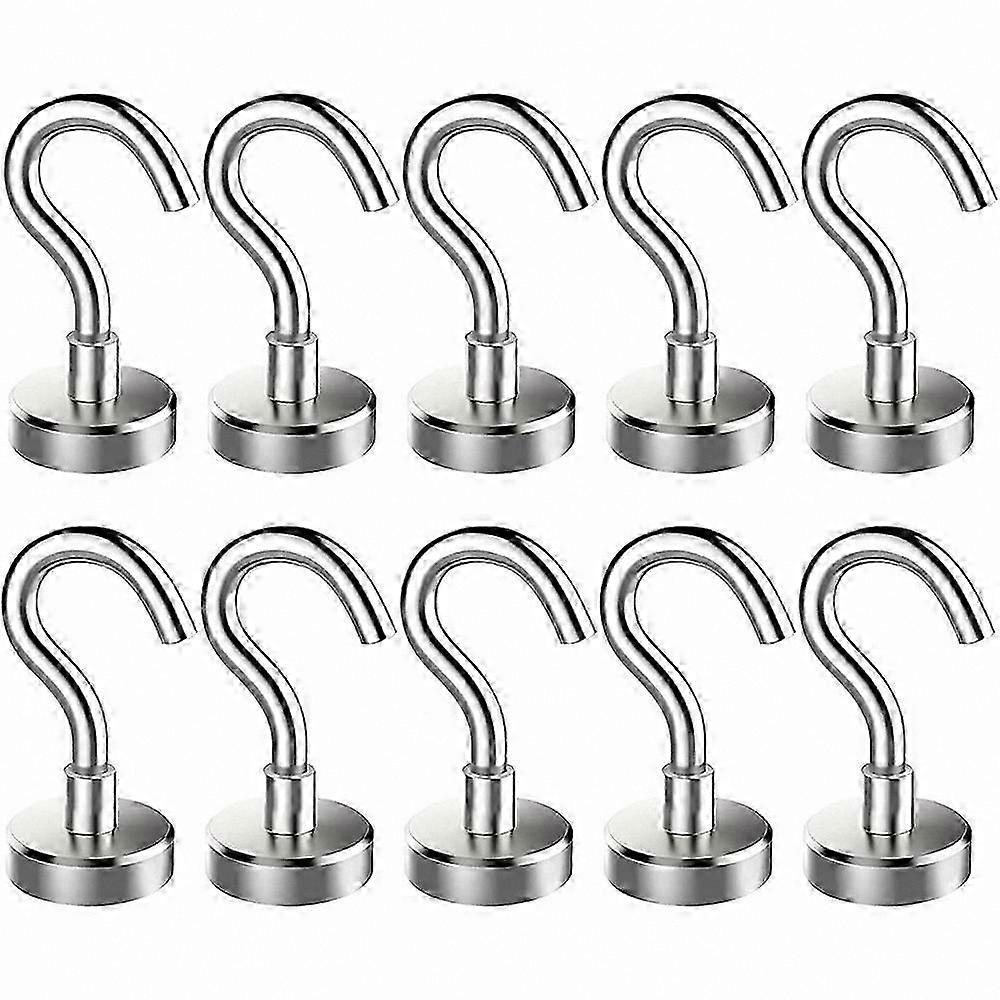 Powerful Magnetic Hooks for Home Organization - 10-Pack Multi-Purpose Storage Solution