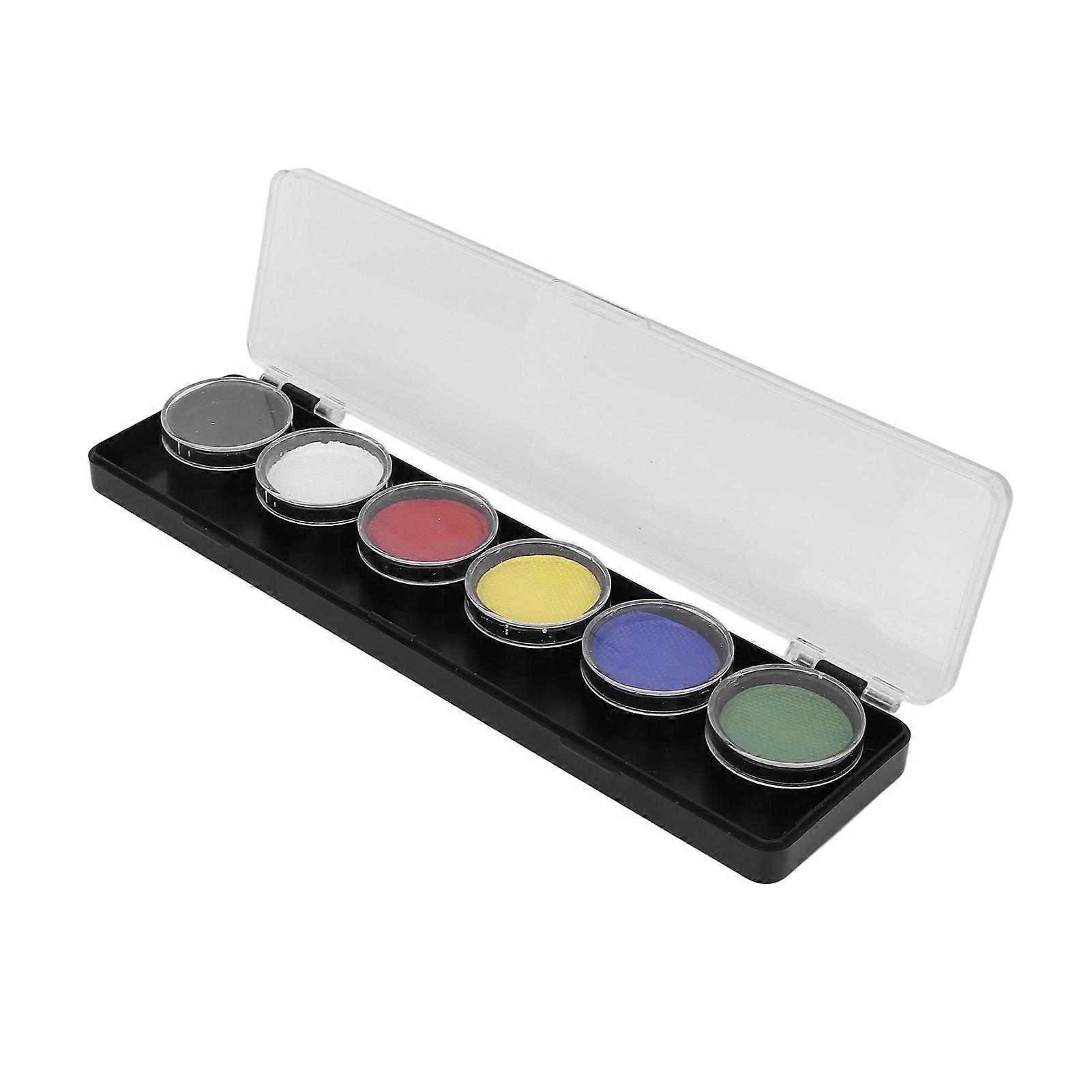 Face Paint Kit 6 Colors 4g Each Food Grade Quick Drying Safe