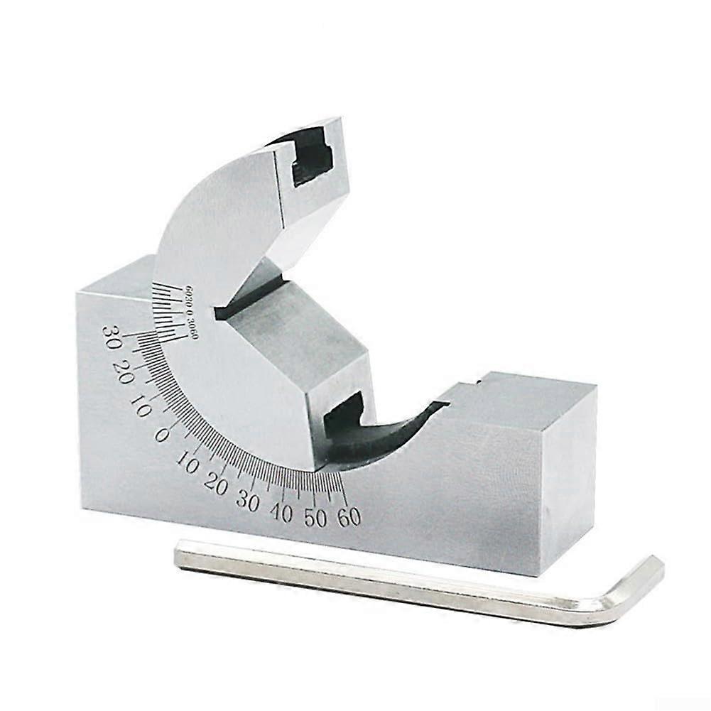 Adjustable Angle Gauge Block for Precision Angle Cushion Gauge, Aluminum Block, 090 Degree Range for Machining