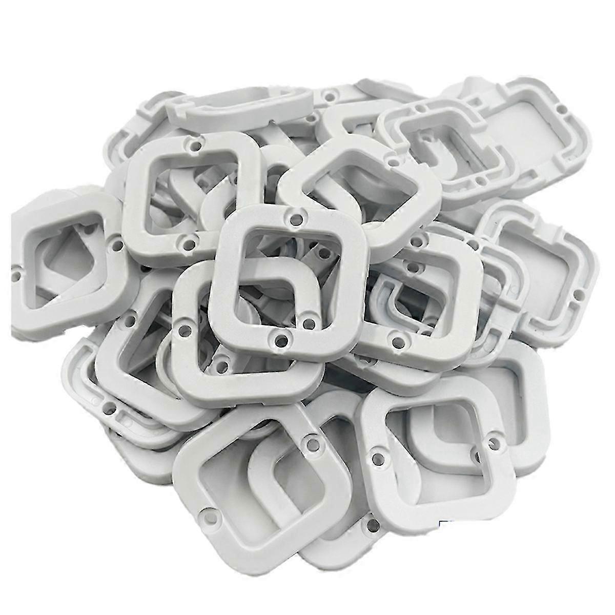 Outdoor LED Lights Mount H705 Fixture Bracket & Clips for 40 Pcs Lampshade Fixing with Protective Cover for Installation
