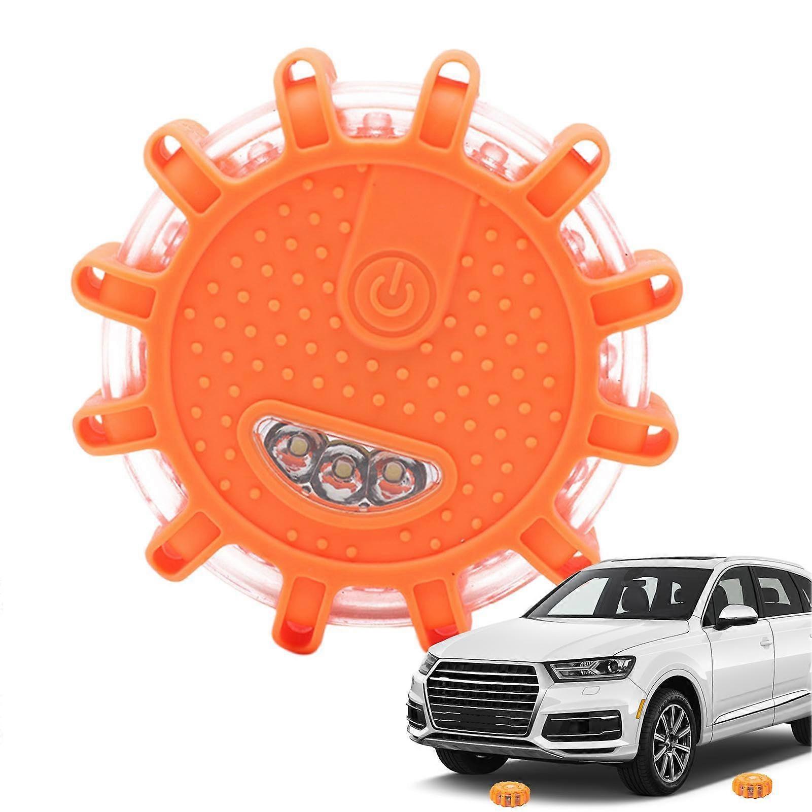 Road Flashing Light 9 Lighting Modes LED Roadside Beacon For Sedan And Caravan Hook Included Vehicle Safety Light