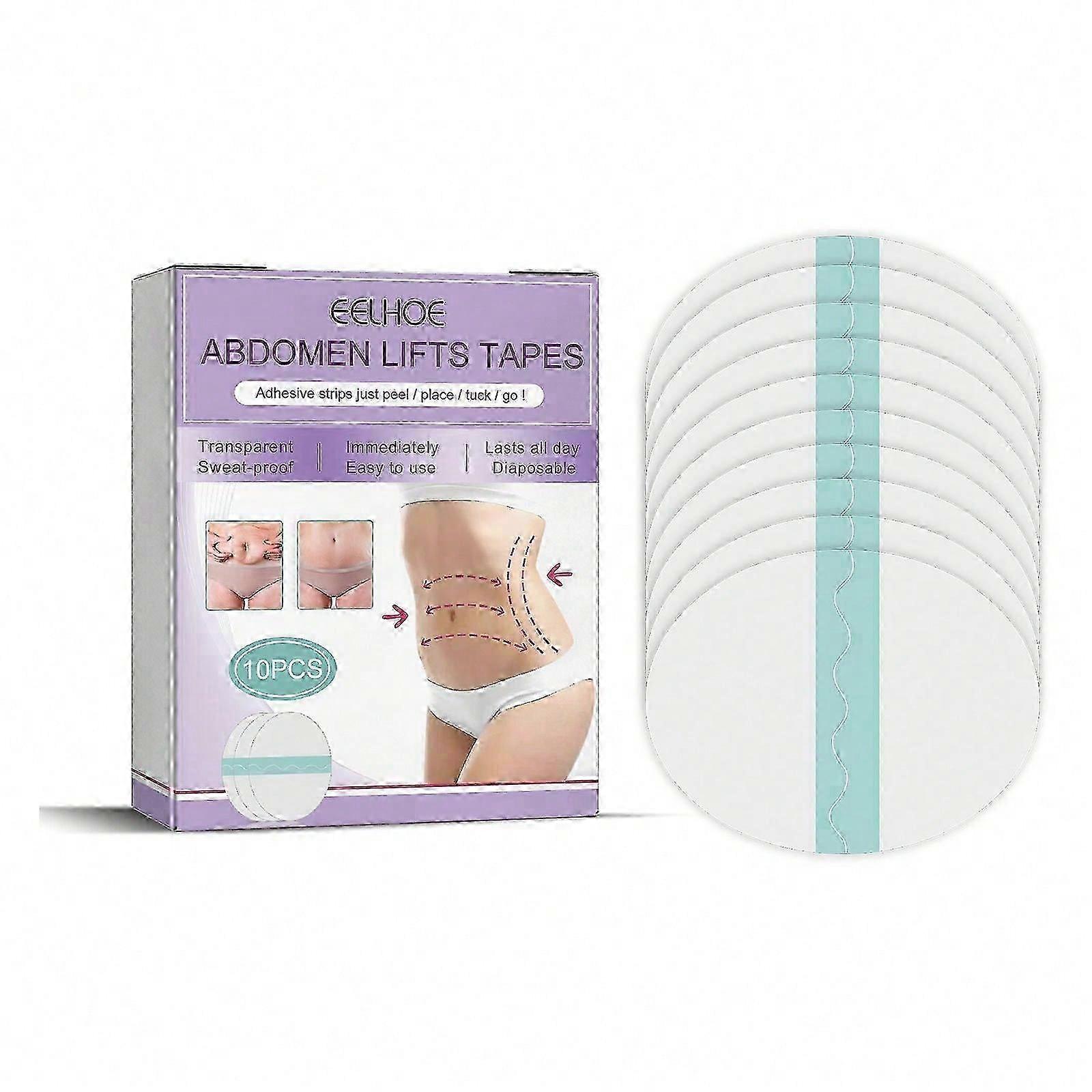 Abdomen Lift Tapes, Transparent Invisible Tummy Lift Patch, Abdomen Lifting Tape Smooth Cellulite Patch