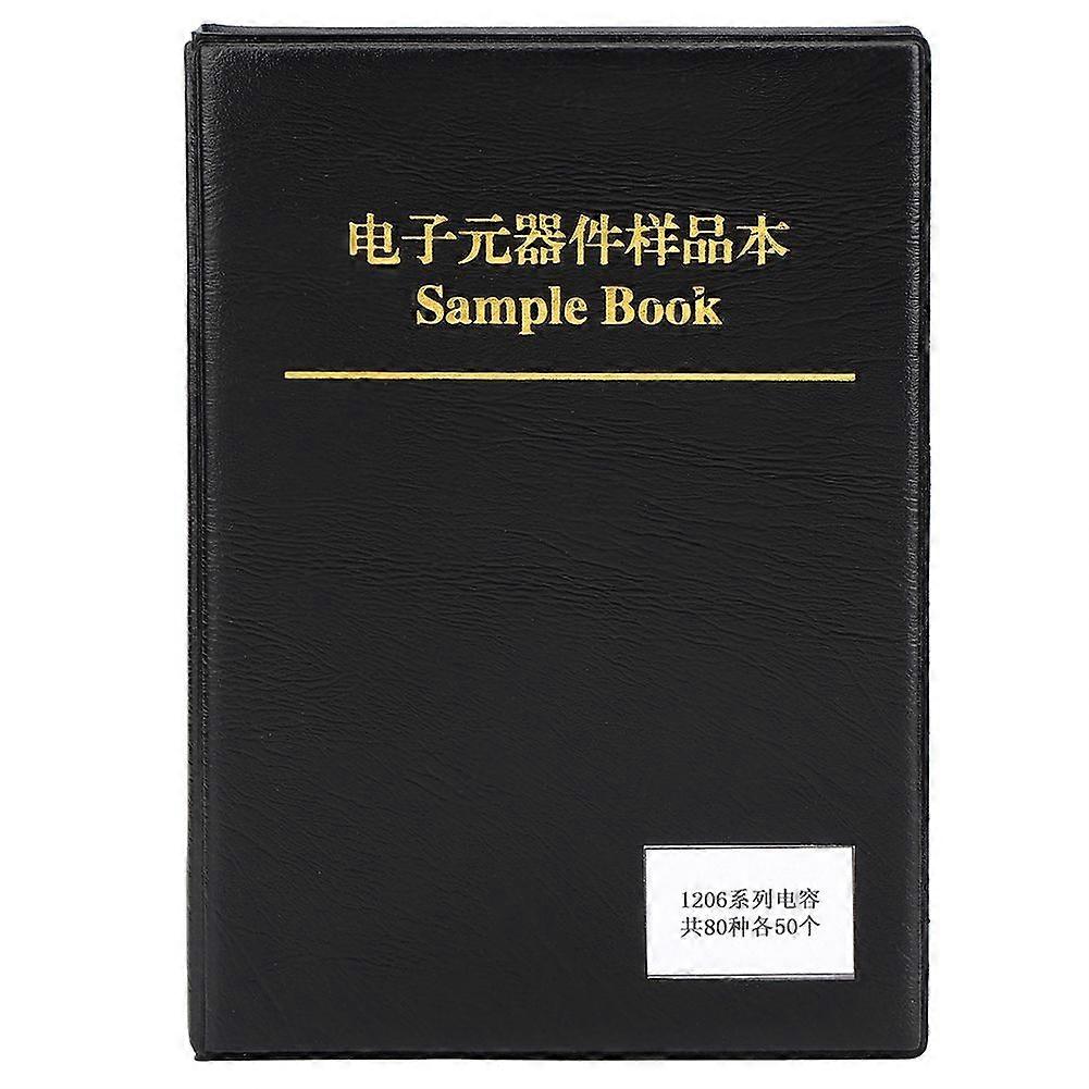 Black Plastic 1206 80 Value Capacitors Kit Sample Book Organizer Electron Components