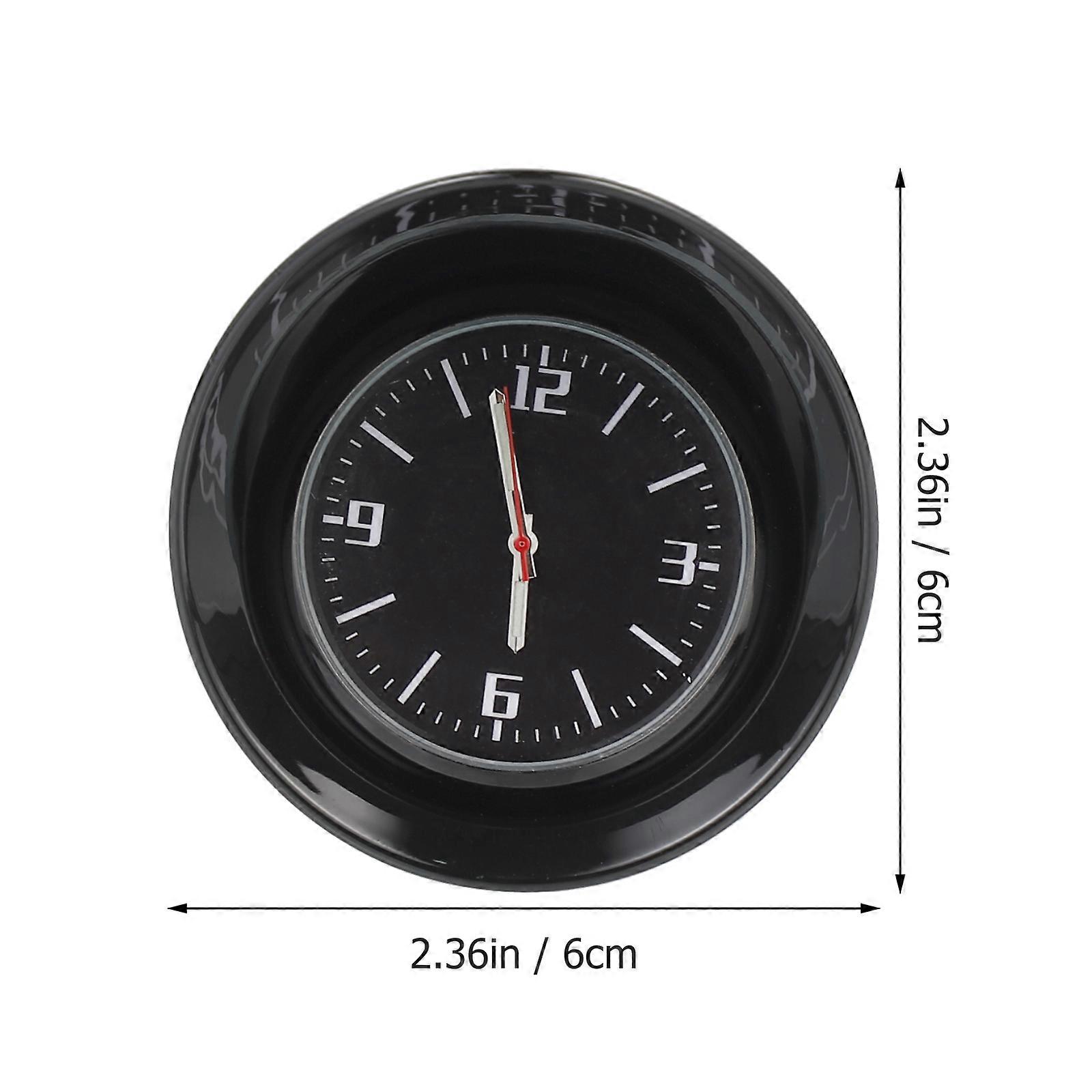 Car Mini Clock Automotive Clock for Decor 1Set with Zinc Alloy Shell