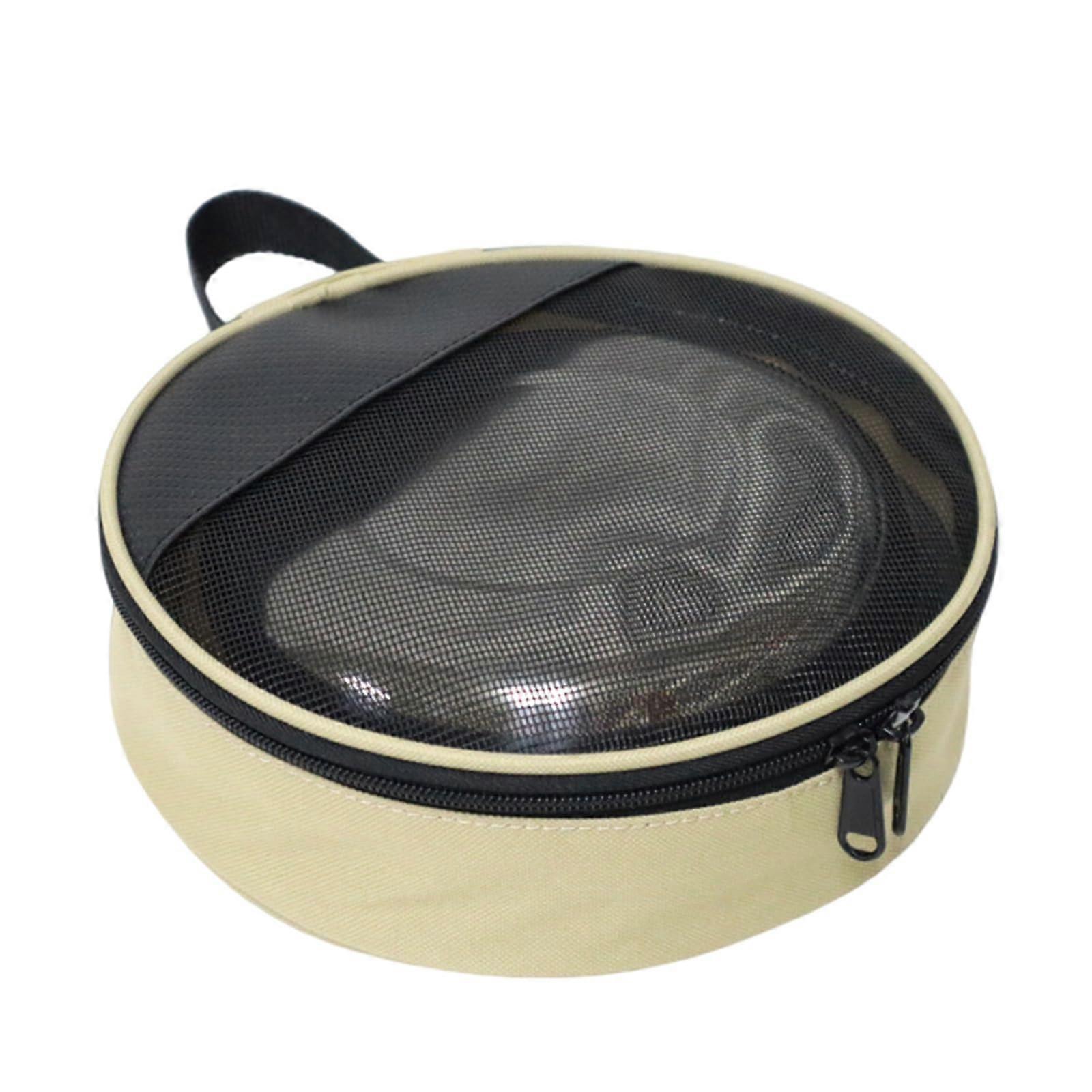 Camping Picnics Cutlery Bag Plate And Bowl Storage Bag Round Cookware Bag Utensils Organizer Outdoor Use Portable