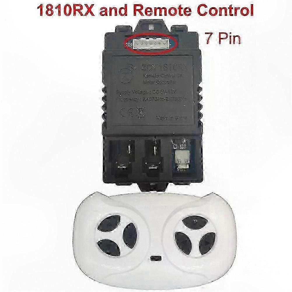 Control Box for Kids Ride-On Car with 5-Pin & 7-Pin Remote Control Receiver Controller, 6-12V