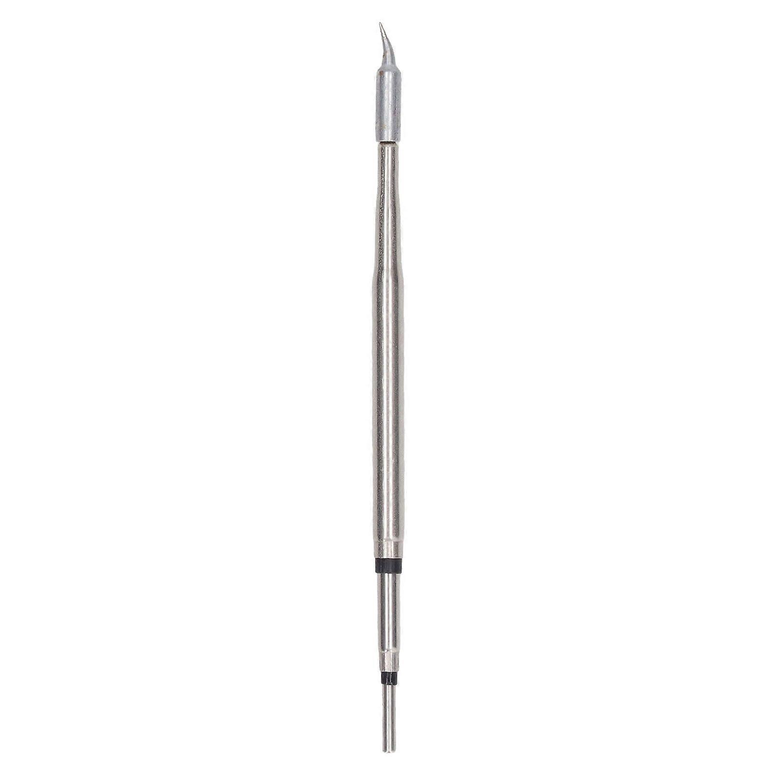 Soldering Iron Tip Stainless Steel Integrated High Thermal Conductivity Soldering Iron Head for Replacement Curved Tip